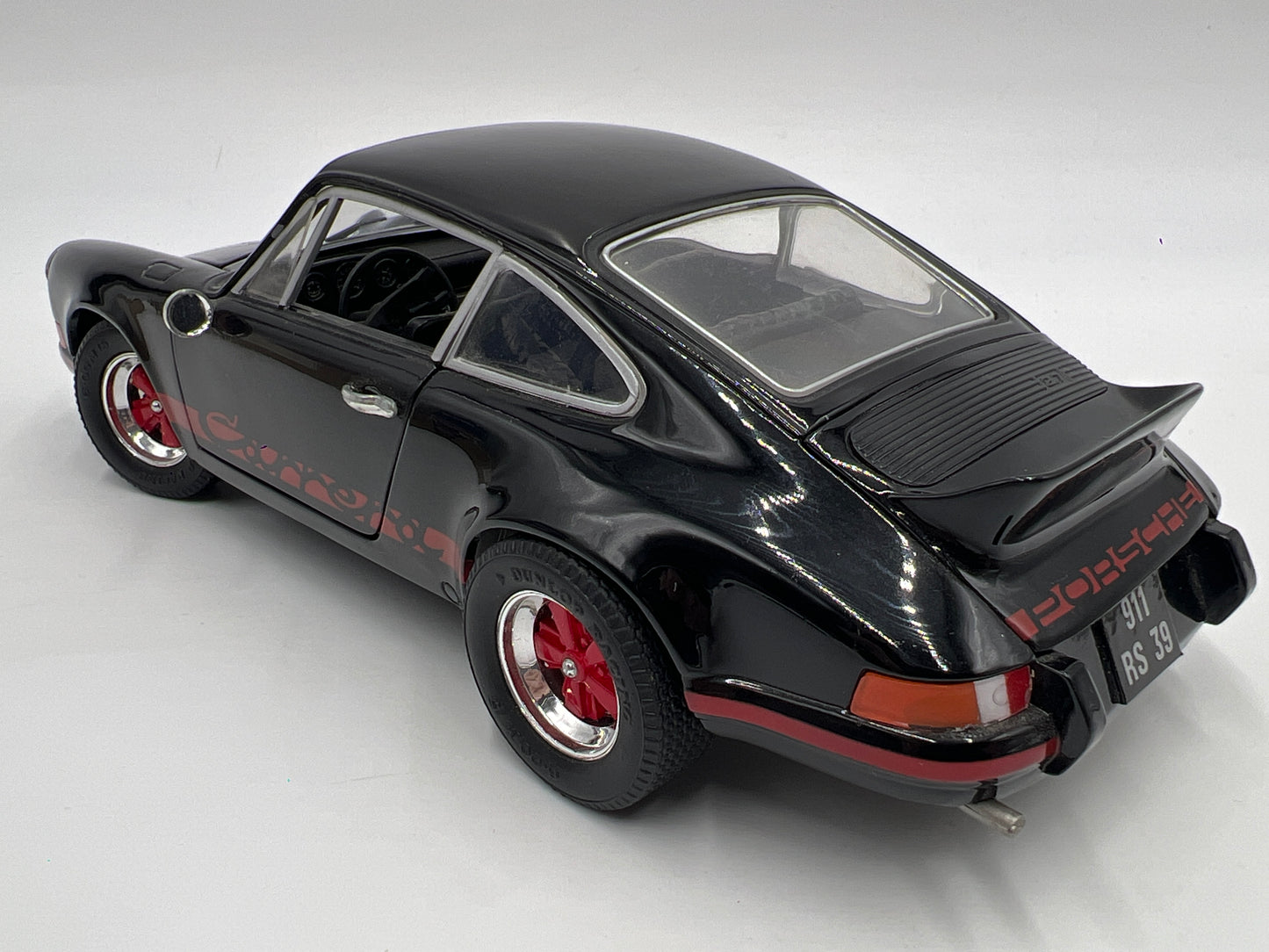 Jouef Evolution 1:18 Scale Loose 1973 Porsche 911 RS 2.7 Carrera Black/Red See Description