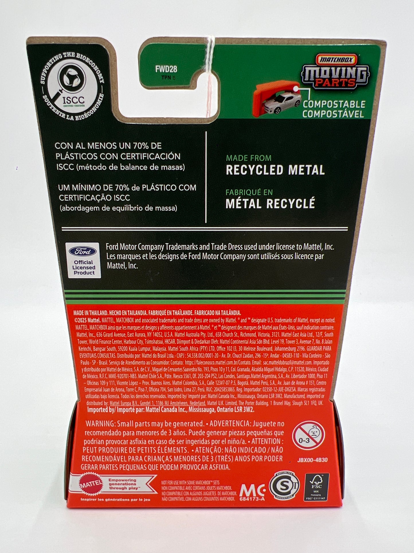 2025 Matchbox Moving Parts #27 1957 Ford Country Sedan Blue/White 166G