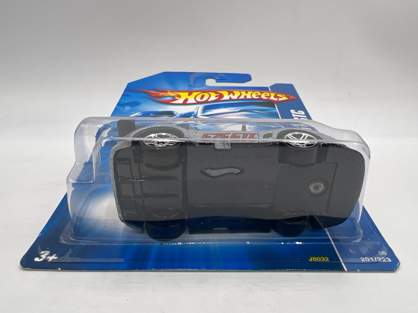 2006 Hot Wheels 2 Pack All Stars #201 Ferrari 575 GTC Silver Long & Short Card W/Protector SR