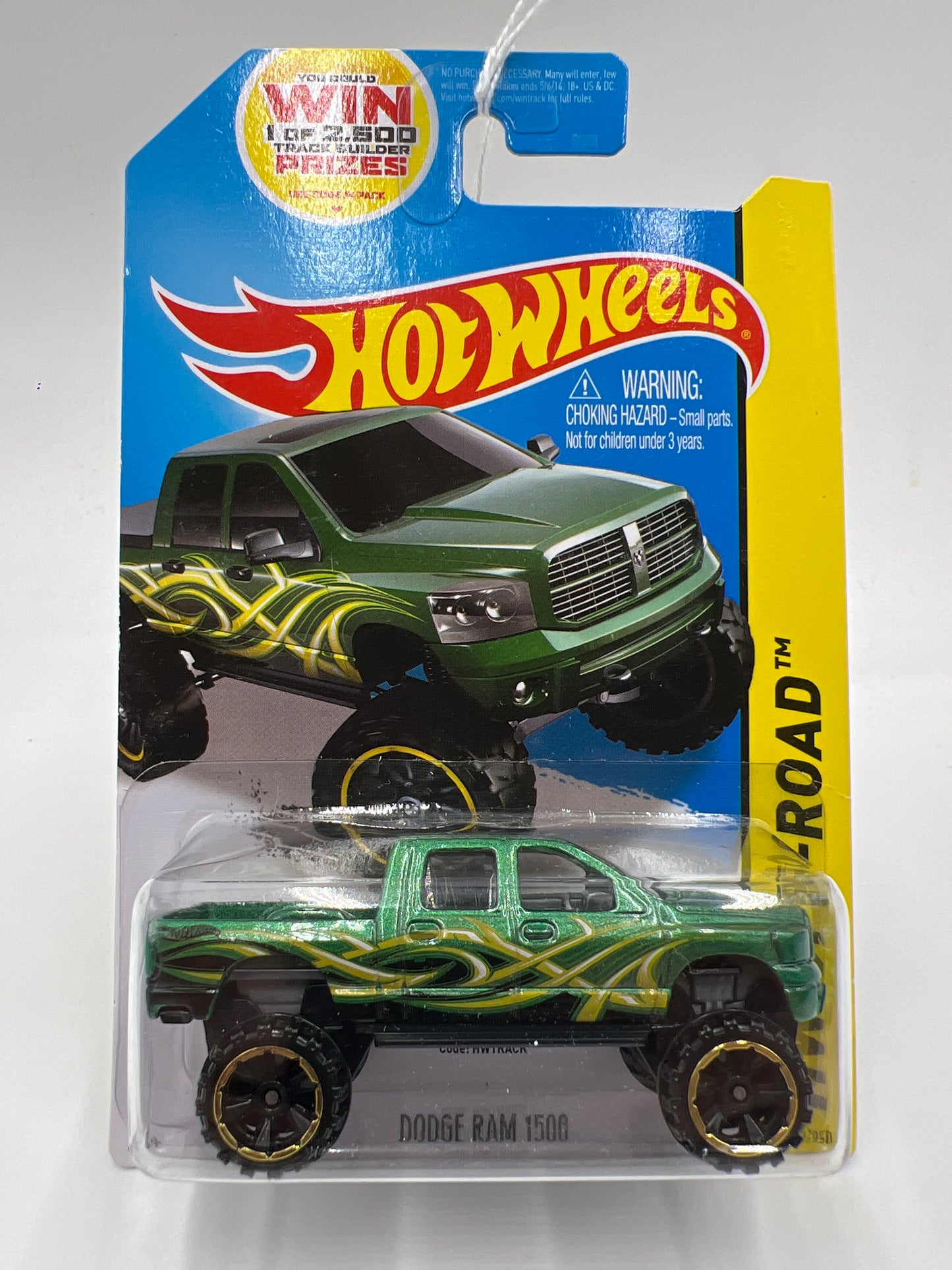 2014 Hot Wheels Off-Road #133 Dodge Ram 1500 Green 52A