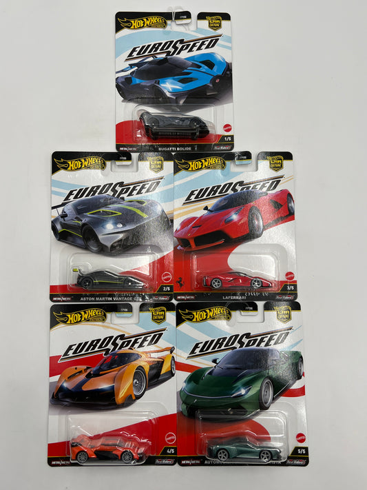 2025 Hot Wheels Car Culture Premium Euro Speed Complete Set Of 5