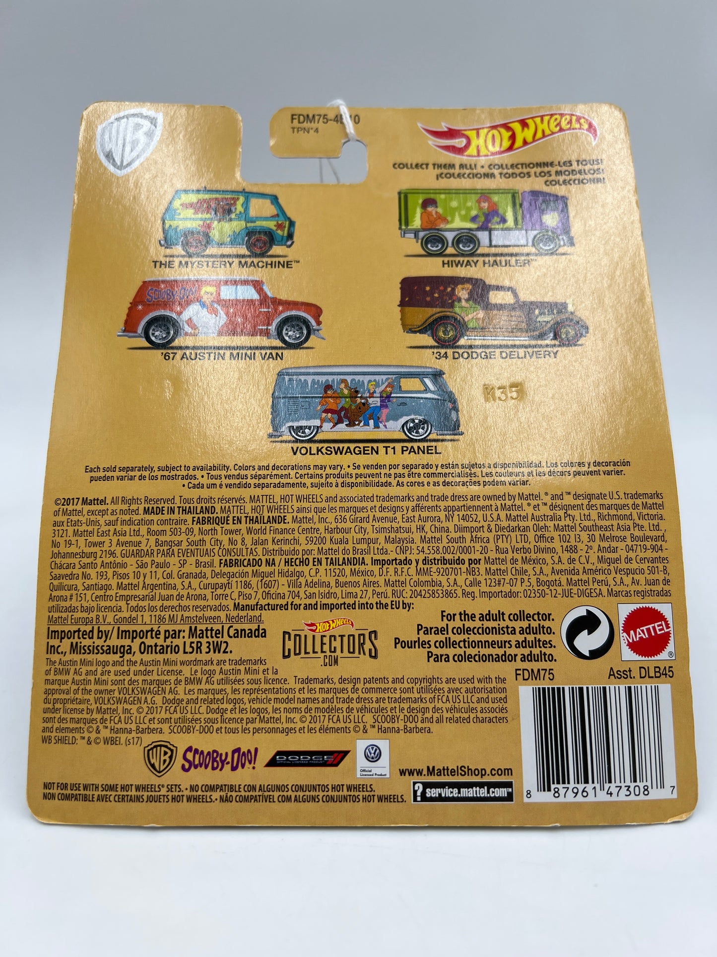Hot Wheels Pop Culture Premium Scooby-Doo #4 34 Dodge Delivery 272E