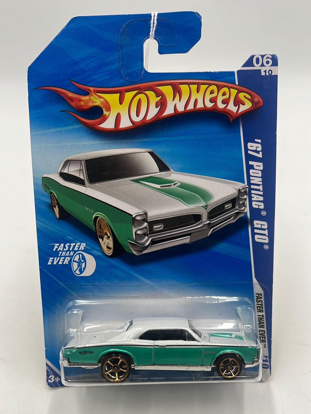 2010 Hot Wheels Faster Than Ever ‘67 Pontiac GTO Green 134/240 60E