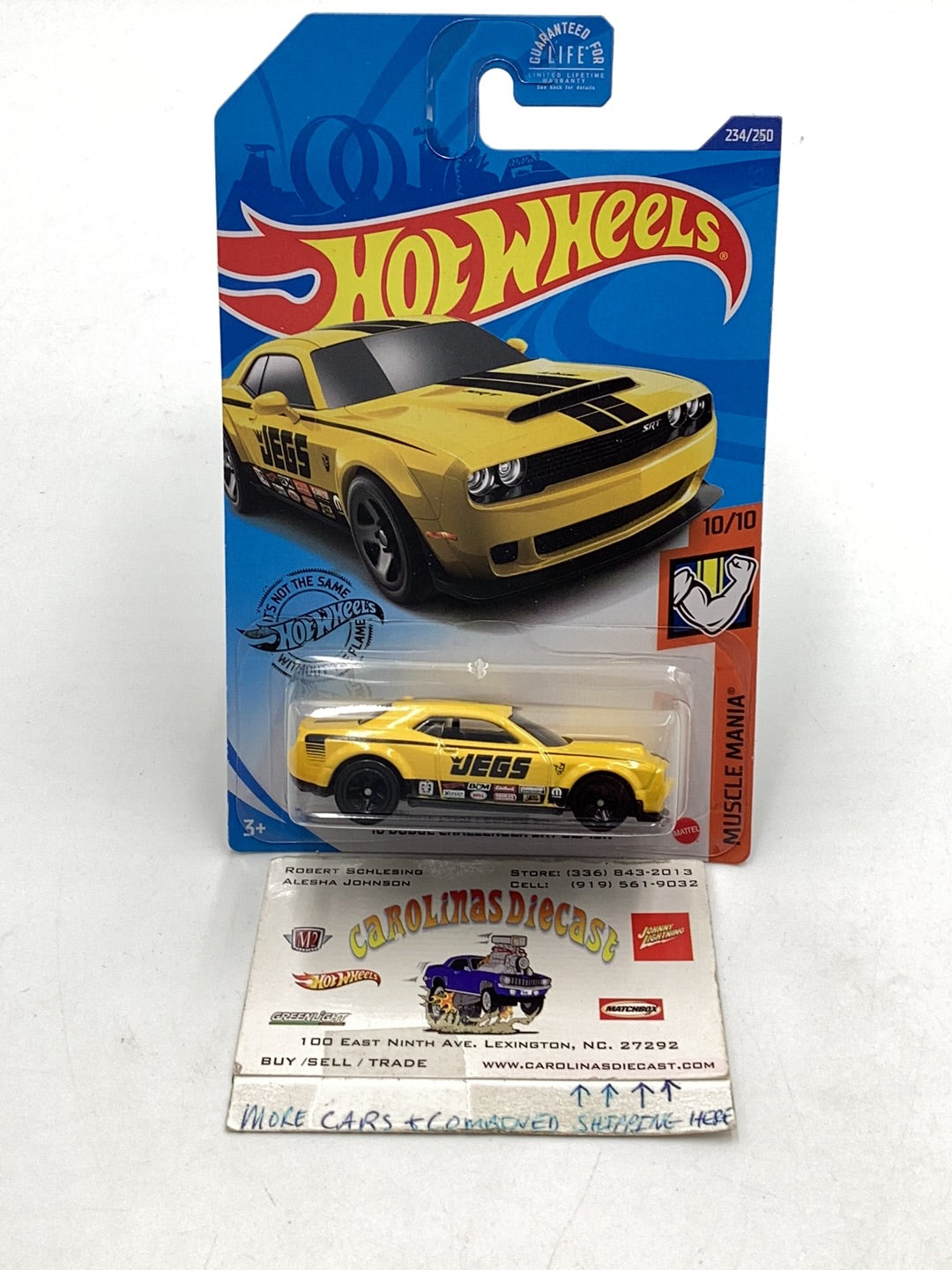 2020 hot wheels n case #234 18 Dodge Challenger SRT demon jegs 52A
