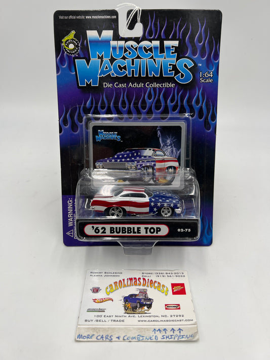 Muscle Machines 62 Bubble Top American Flag 02-75 222D