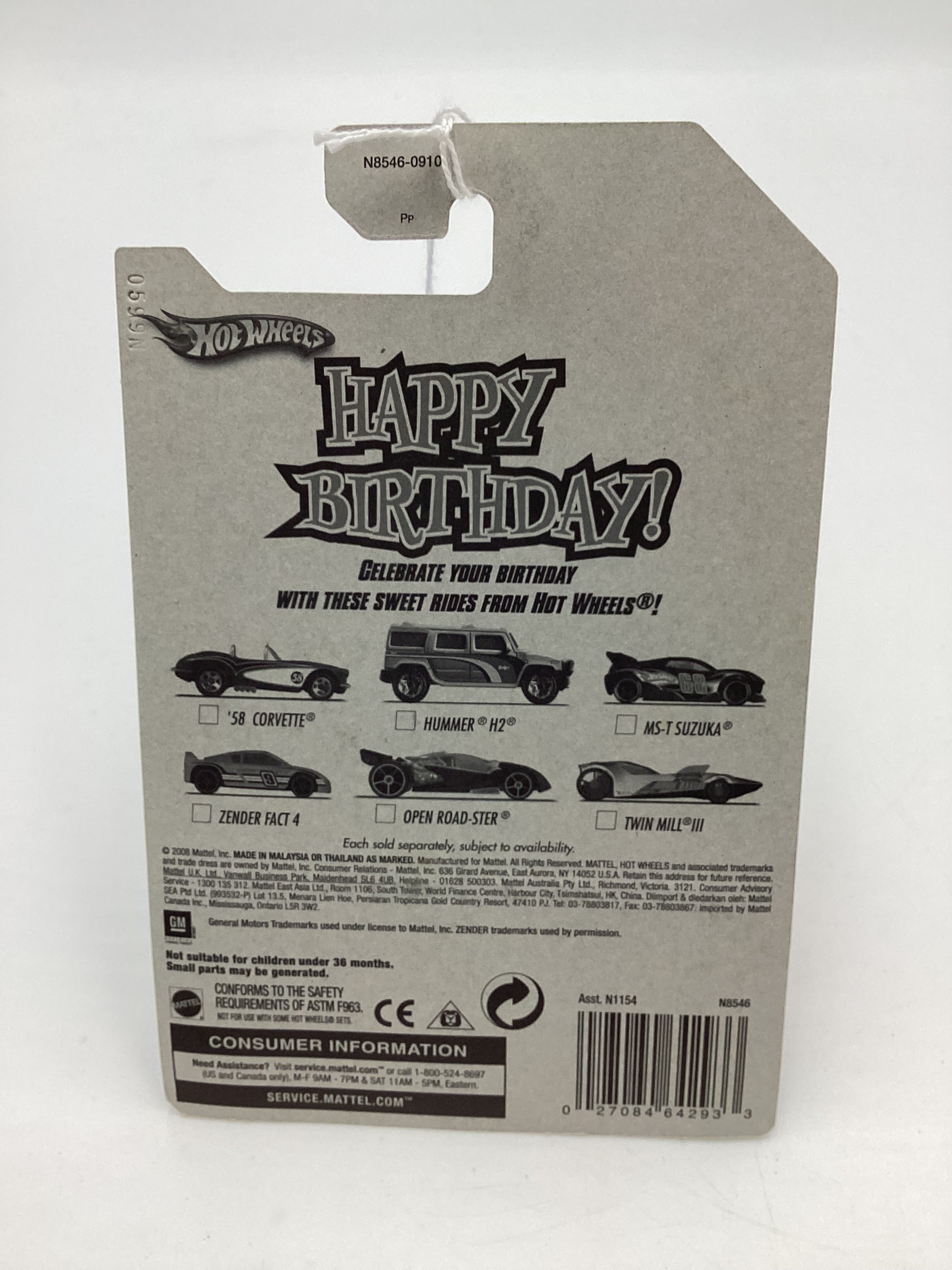 Hot Wheels Happy Birthday Zender Fact 4 Orange SR – carolinasdiecast