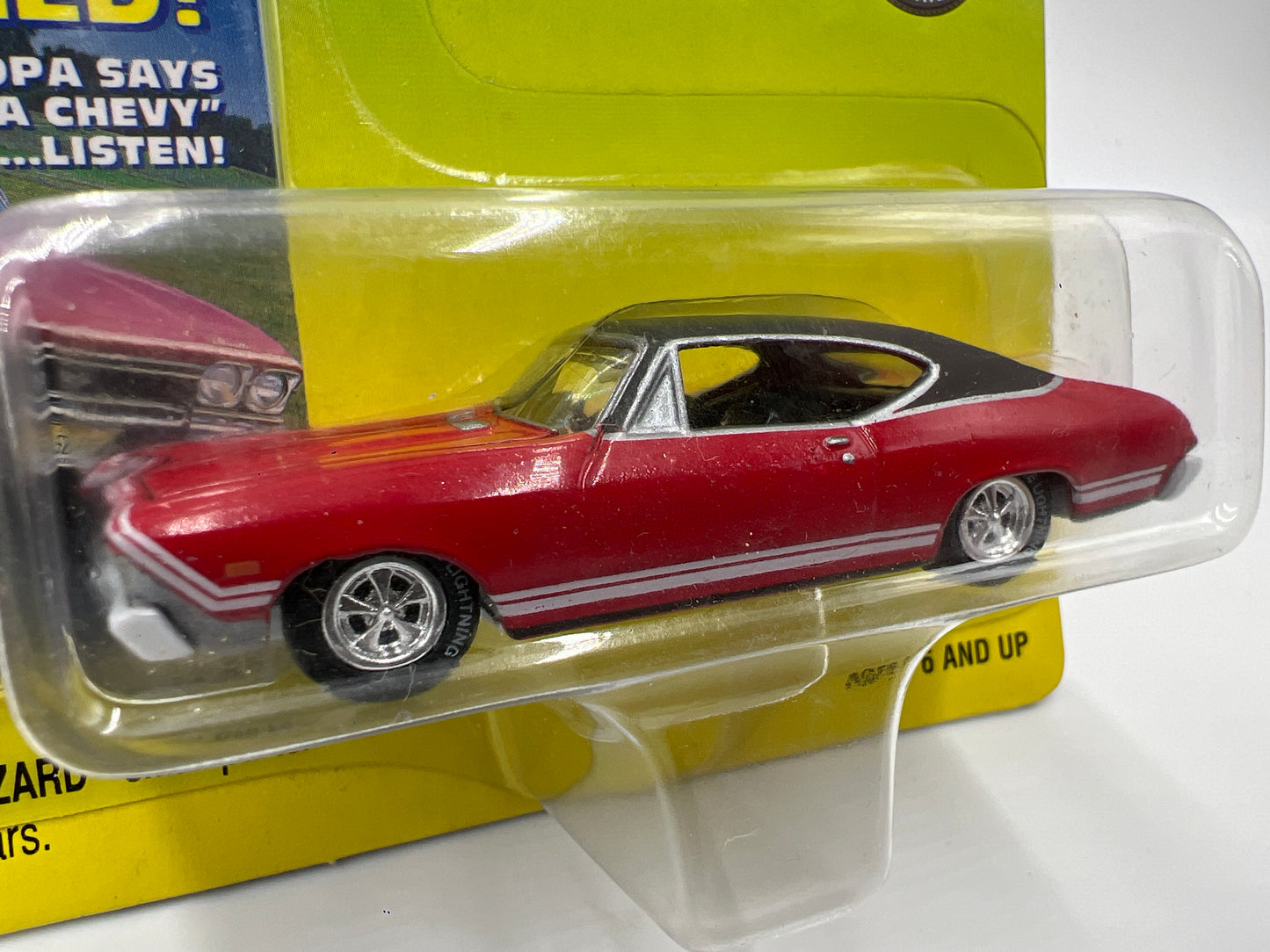 Johnny Lightning White Lightning Chase Super Chevy 1968 Chevy Chevelle Red