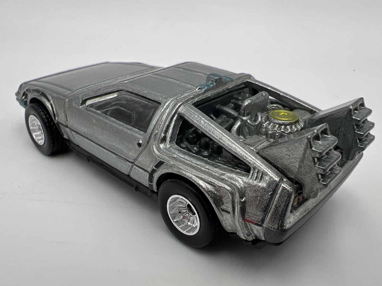 Hot Wheels Premium Back To The Future Time Machine Silver Loose