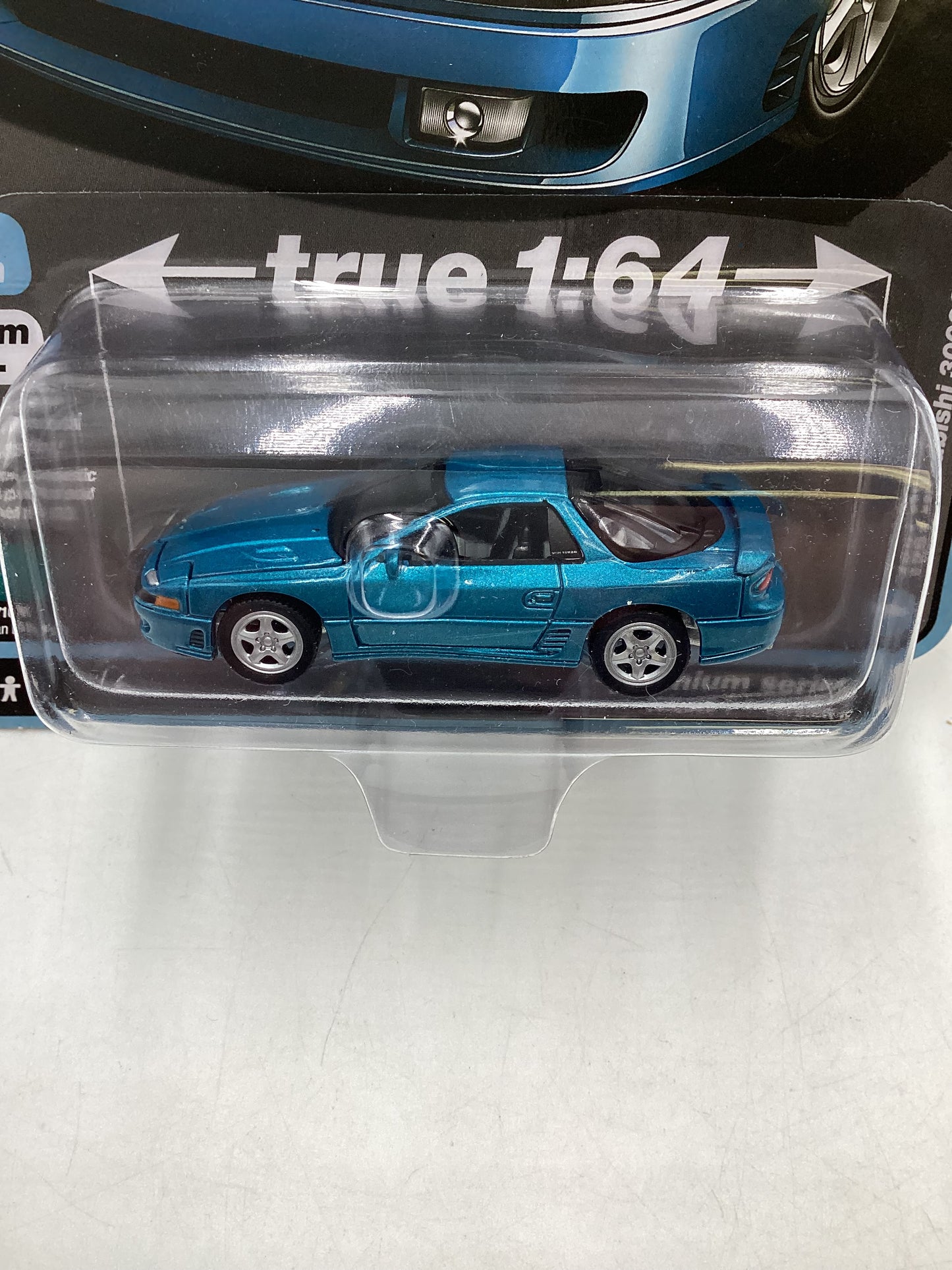 Auto world Modern Muscle Version A #1 1991 Mitsubishi 3000GT VR-4 Blue 182F