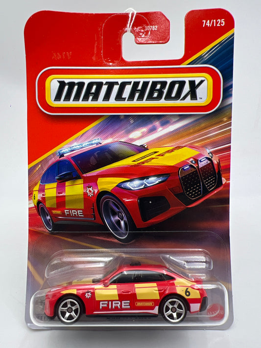 2026 Matchbox #74 BMW i4 Police Red