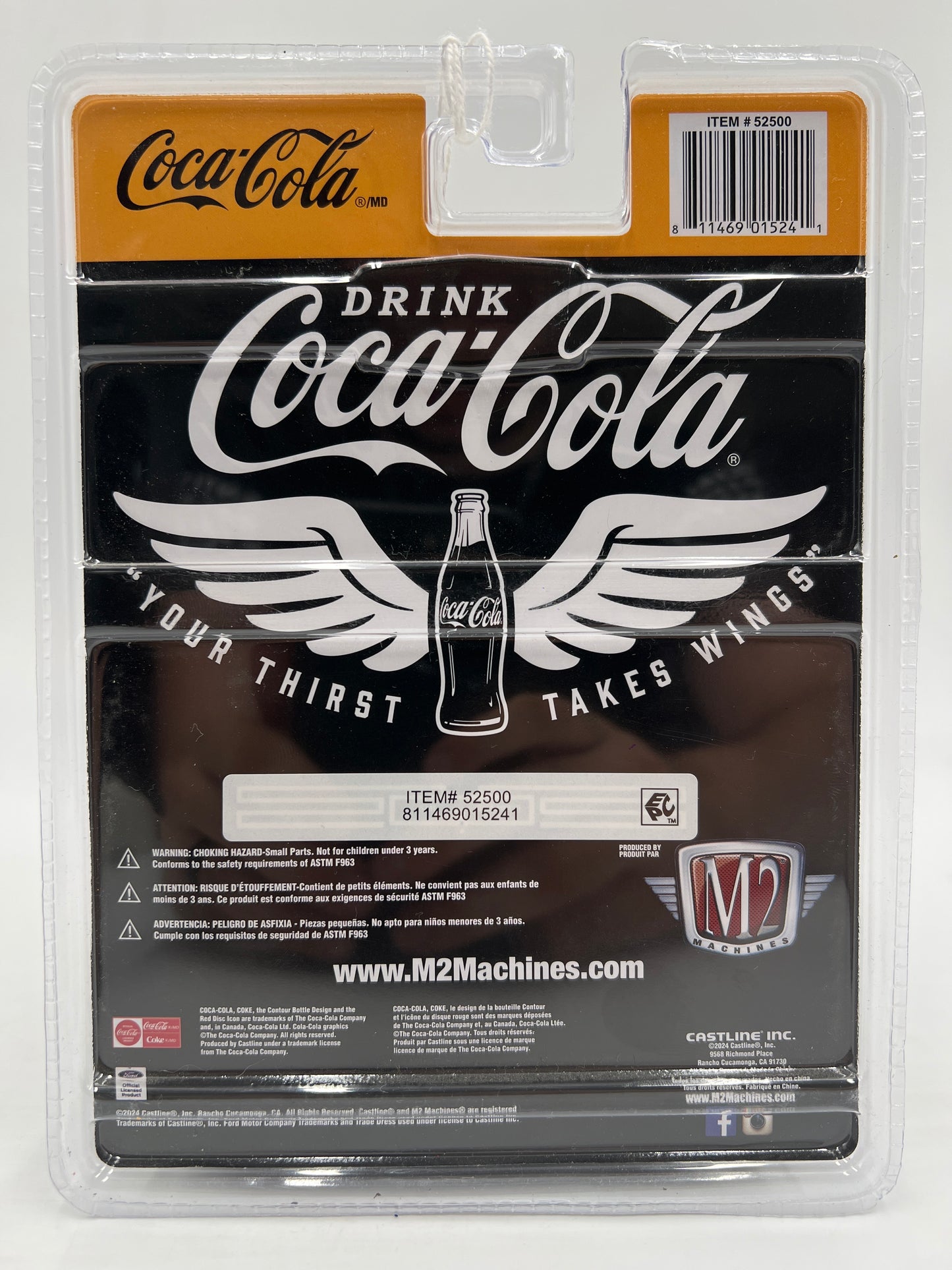 M2 Machines Coca Cola CHASE 1956 Ford F-100 Truck Yellow A38