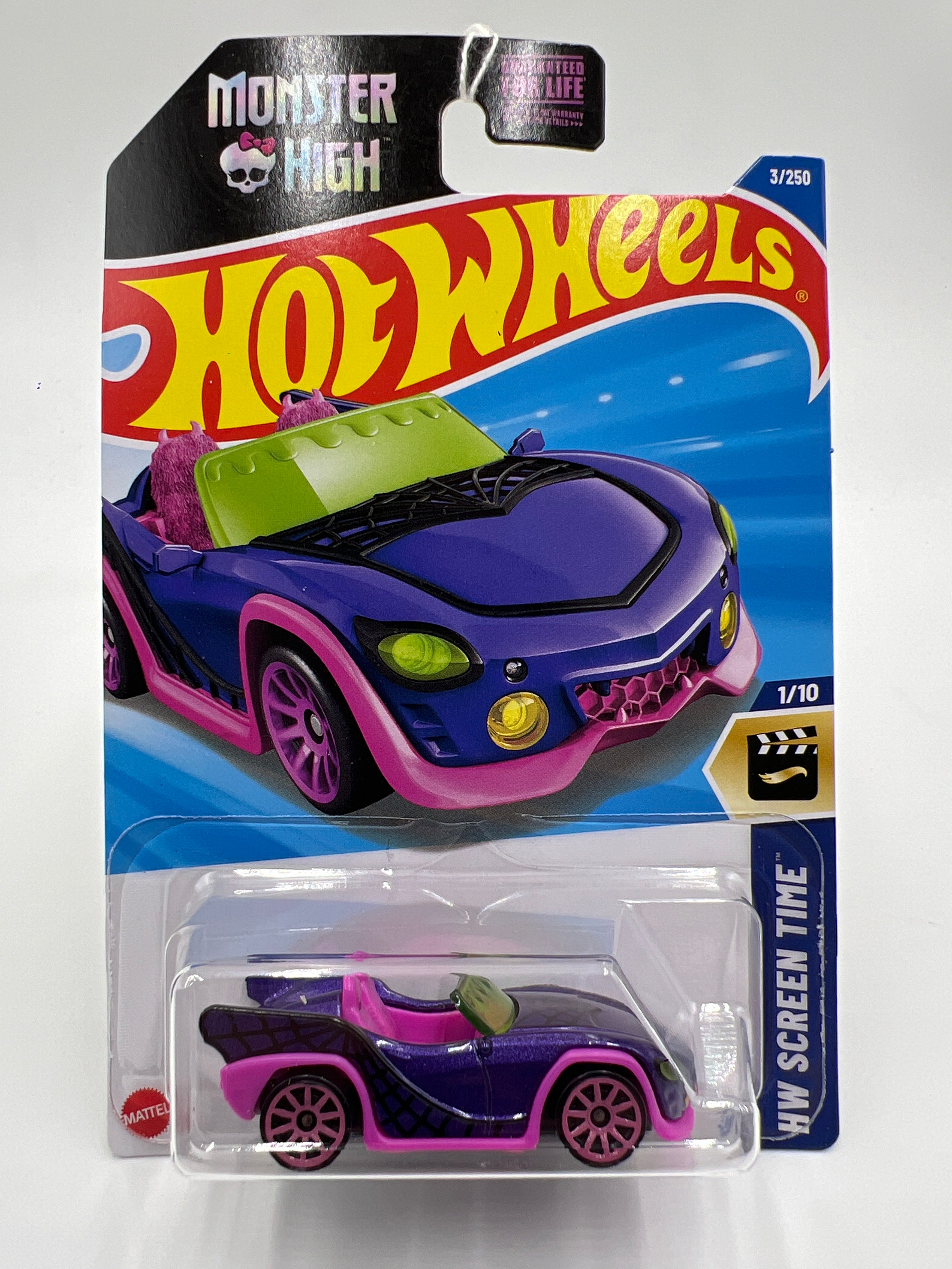 2025 Hot Wheels B Case #3 Monster High Ghoul Mobile Purple 119B