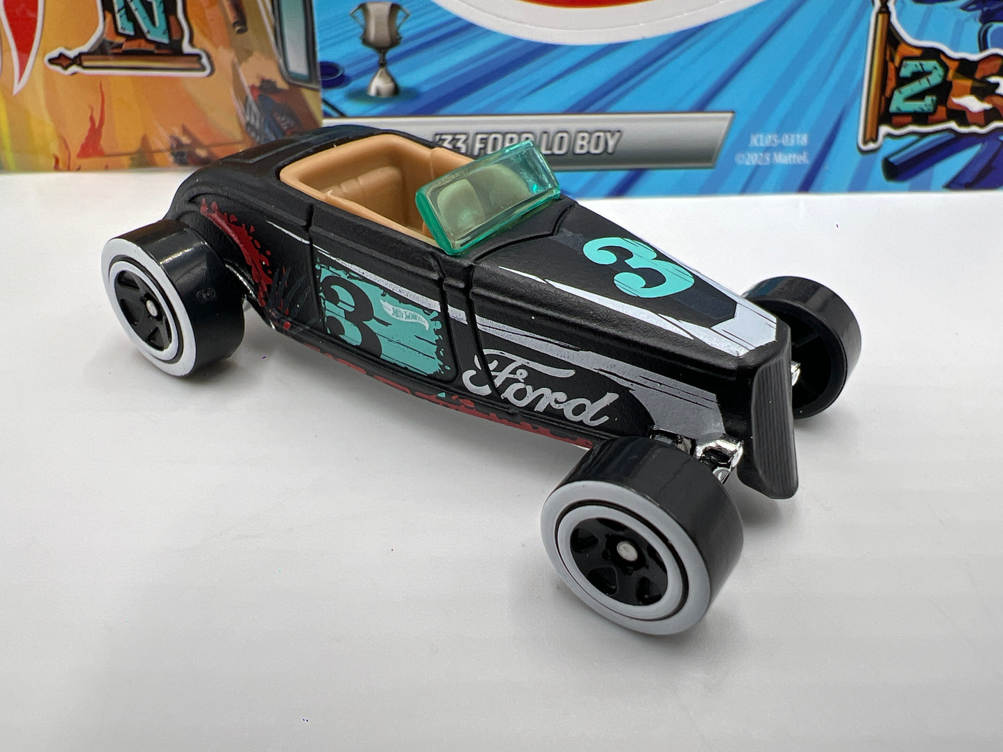 2025 Hot Wheels Mystery Models Series 2 #3 CHASE 33 Ford Lo Boy Black