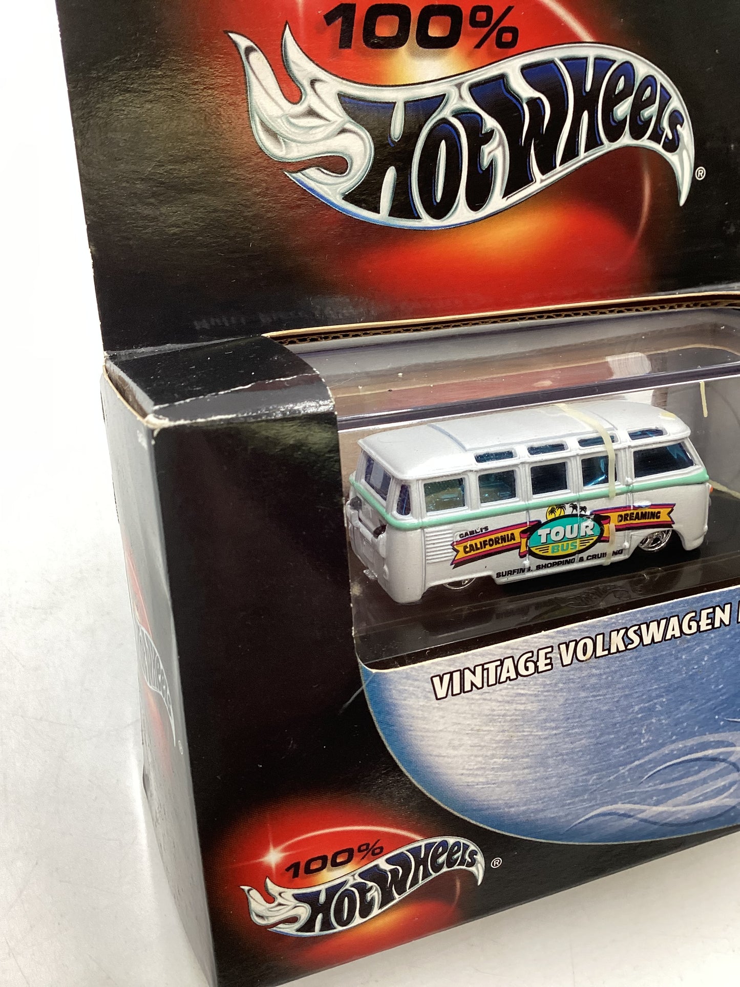 Hot Wheels 100% Black Box Vintage Volkswagen Microbus White