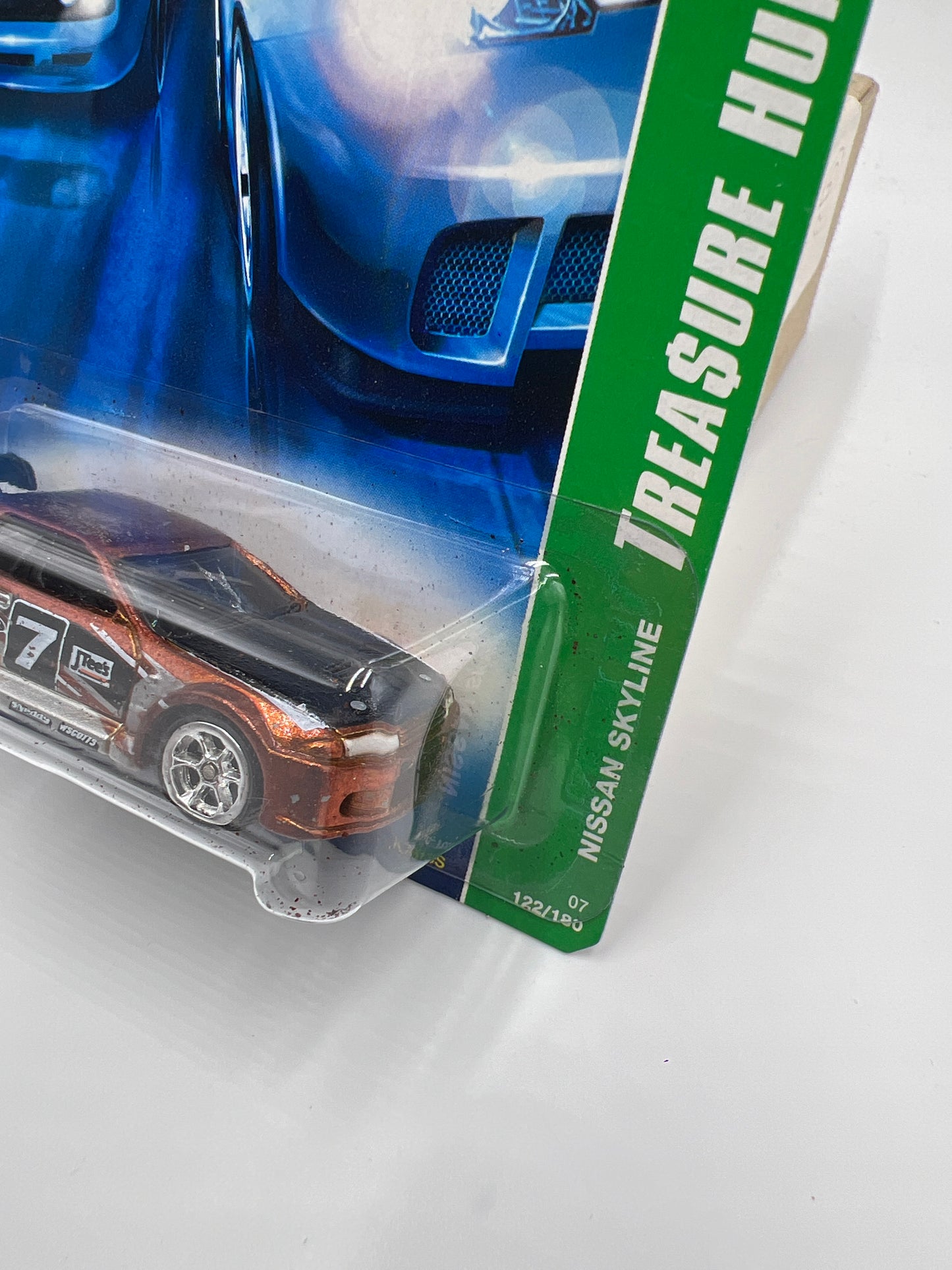 2007 Hot Wheels Super Treasure Hunt #122 Nissan Skyline Minor Flaking W/Protector