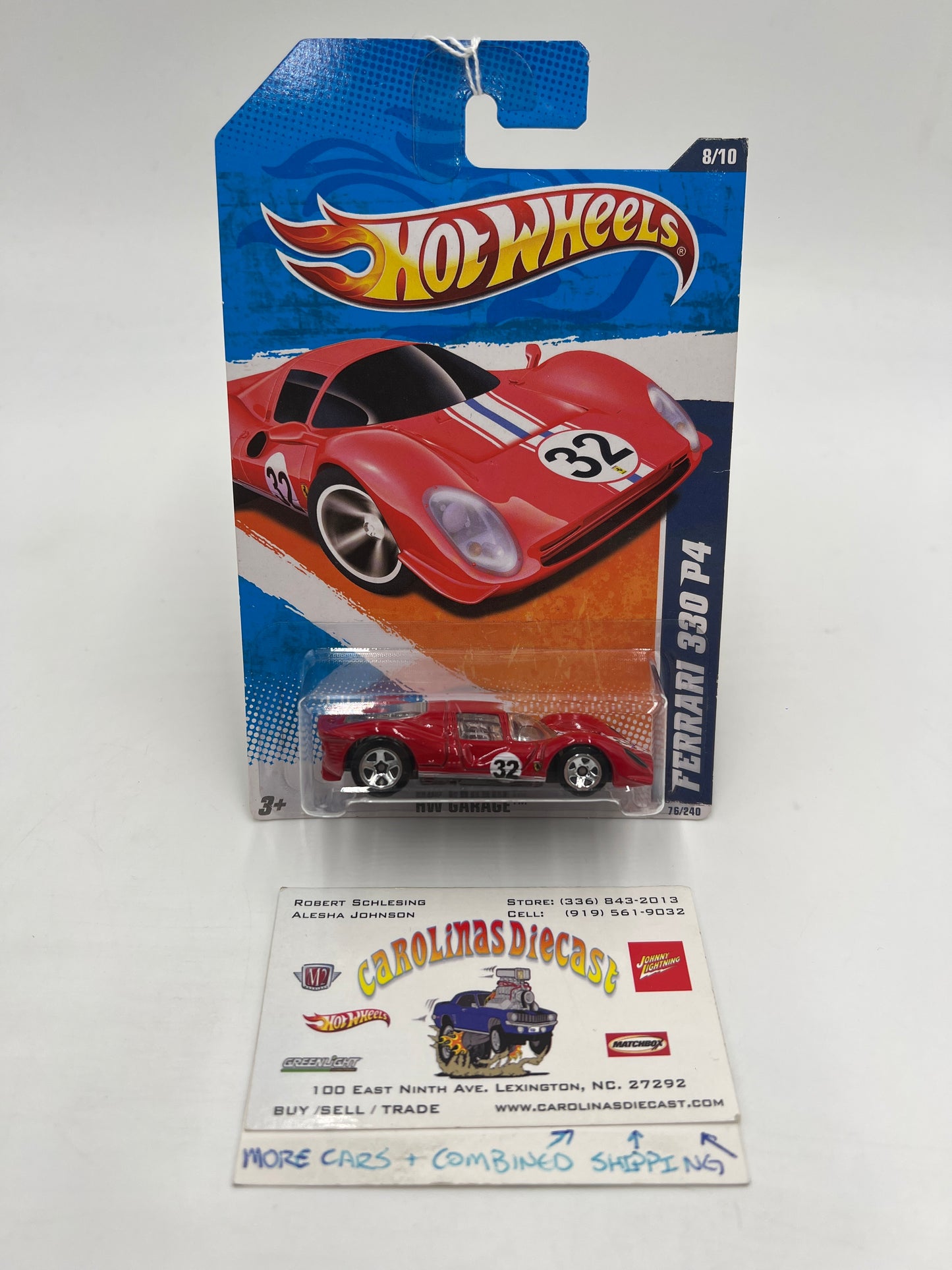 2011 Hot Wheels Garage #76 Ferrari 330 P4 Red SR