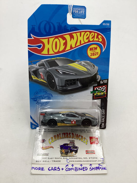 2021 Hot wheels #105 Corvette C8.R Grey 11G