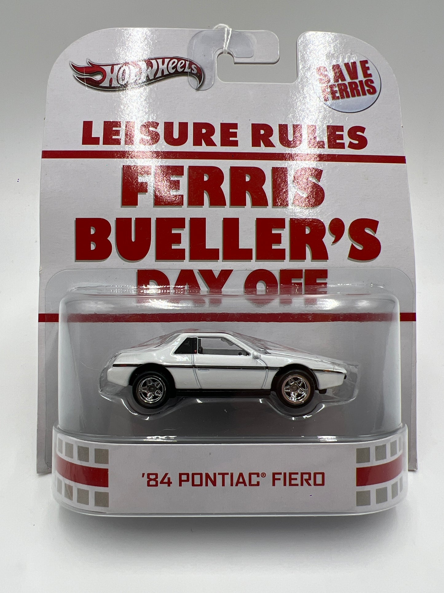 Hot Wheels Retro Entertainment Ferris Buellers Day Off 84 Pontiac Fiero White