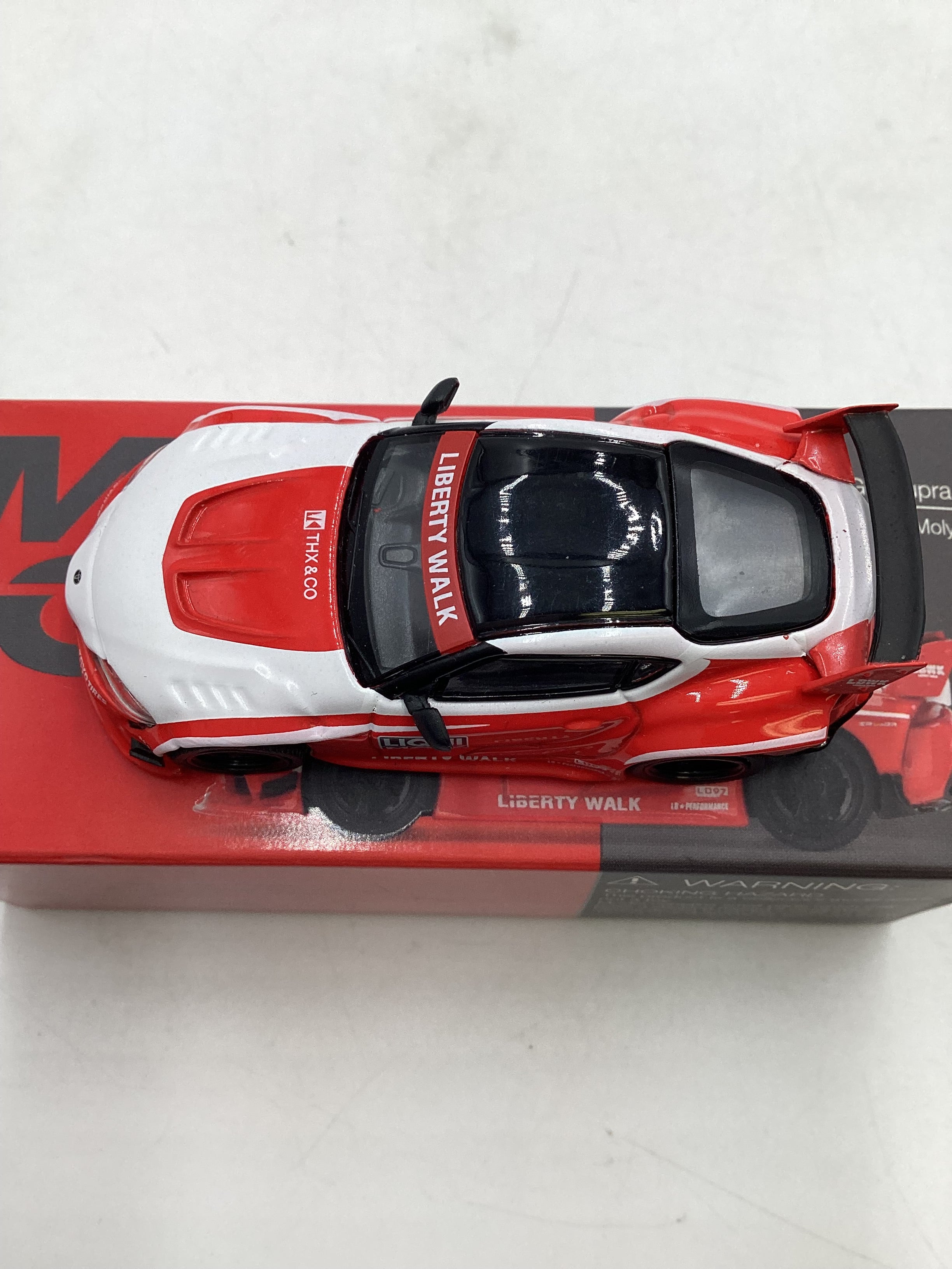 Mini GT #290 Opened LB Works Toyota GR Supra Liqui Moly Red