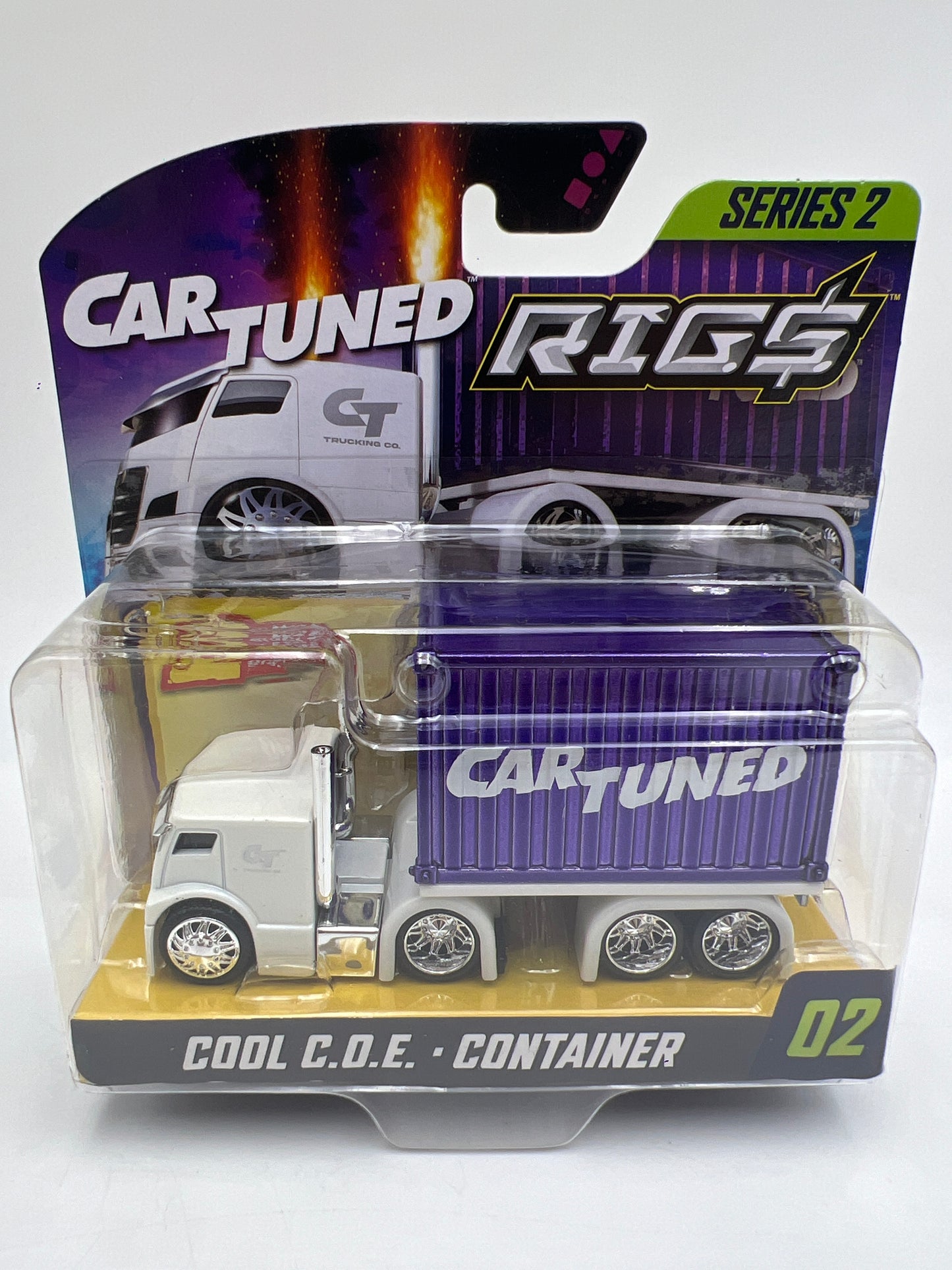 MGA Car Tuned Rigs Series 2 #2 Cool COE Purple Container