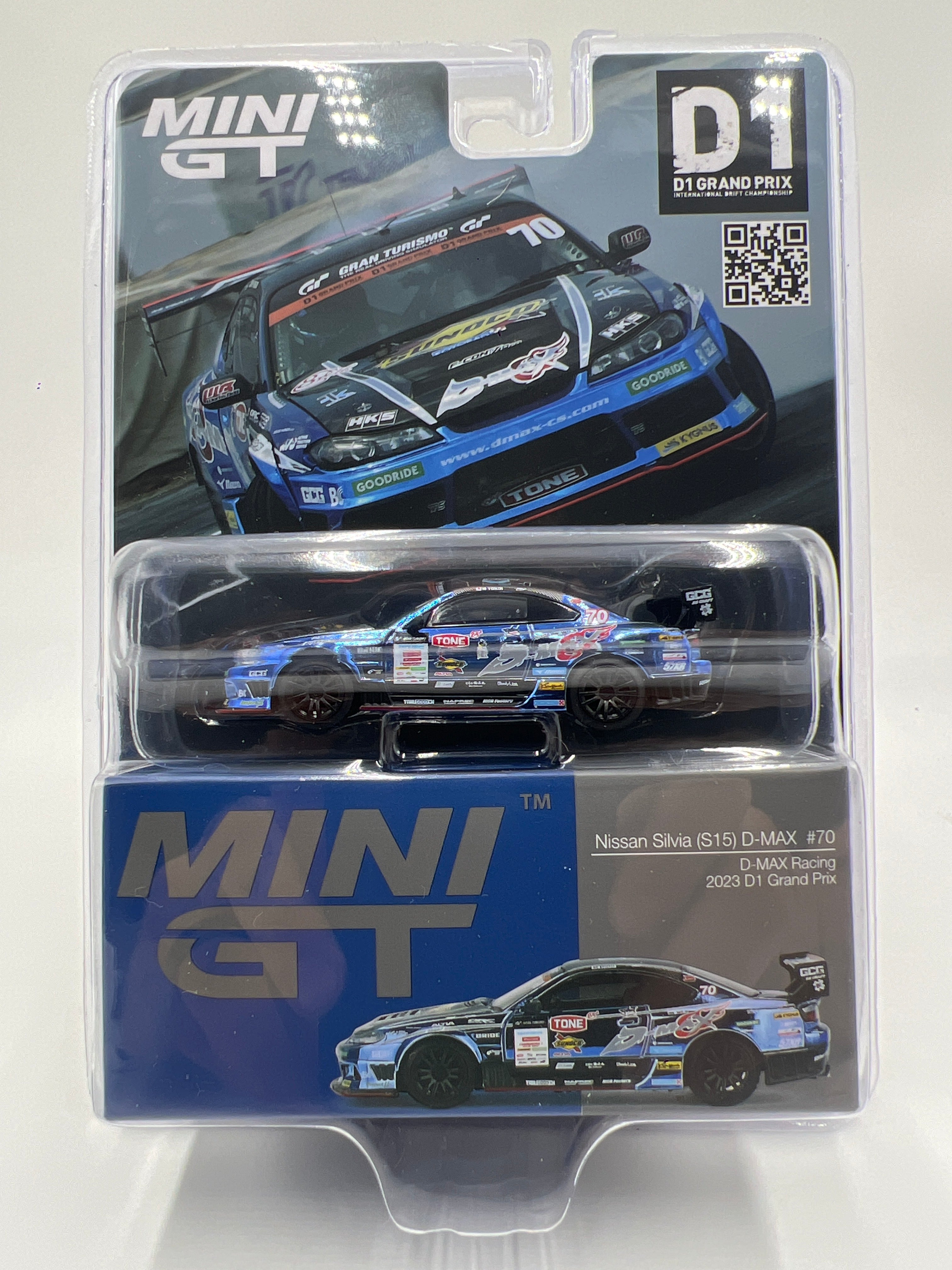 Mini GT Japan Exclusive #855 Nissan Silvia S15 D-Max Racing 2023