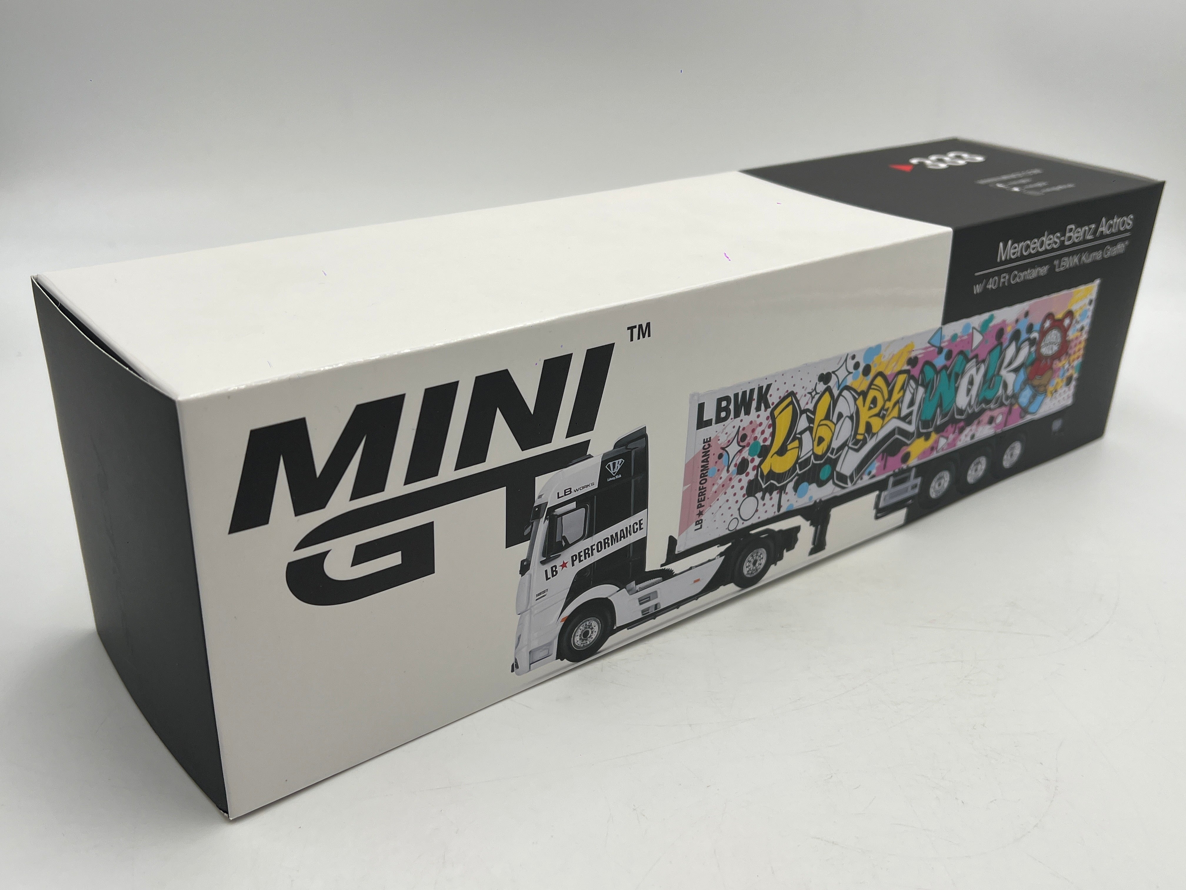 Mini GT #333 Mercedes-Benz Actros W/40ft Container LBWK Kuma