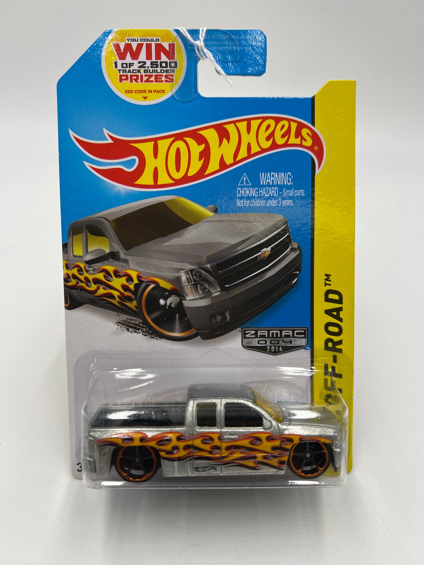 2014 Hot Wheels Off-Road #132 Zamac 004 Chevy Silverado W/Protector