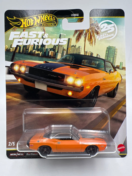 2026 Hot Wheels Premium Fast & Furious #2 1970 Dodge Challenger R/T Orange