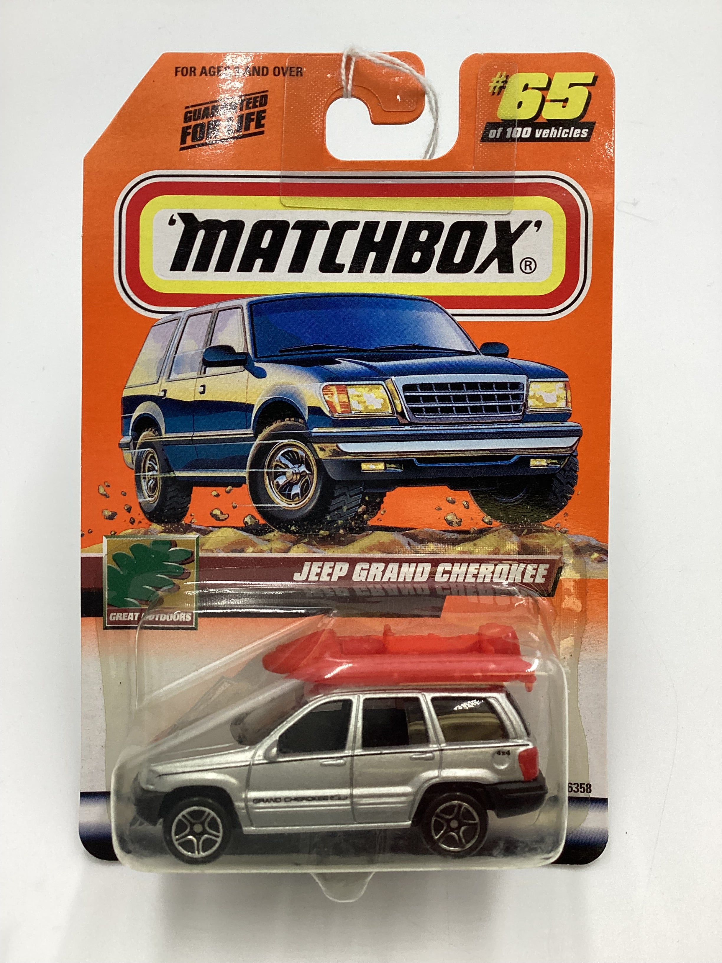 【新品】チャックスGP✧もこもこシープボア / せきやゆりえ コラボ 4種セット 1999 Matchbox #65 Jeep Grand Cherokee Silver W/ Roof Raft 210C