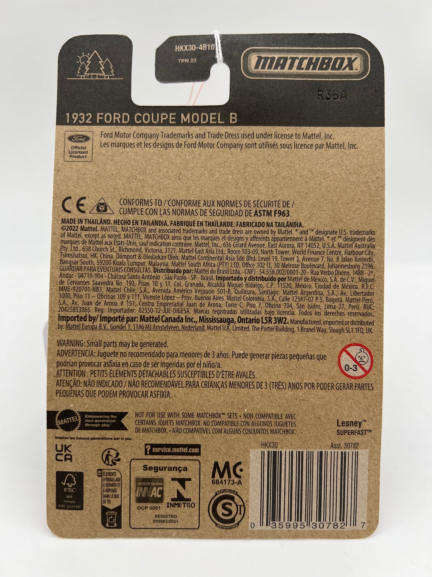 Matchbox Super Chase 1932 Ford Coupe Model B Orange