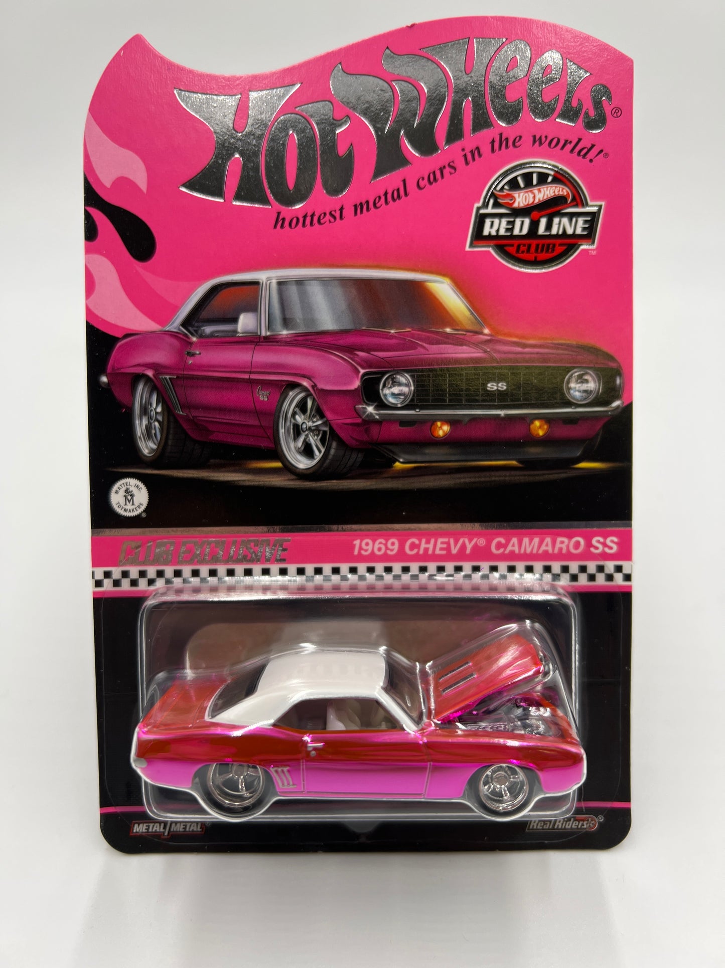 2024 Hot Wheels RLC Club Exclusive 1969 Chevy Camaro SS Pink W/Protector