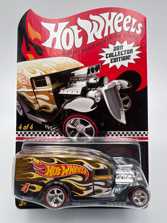 2011 Hot Wheels RLC Mail In #4 Blown Delivery Gold W/Protector