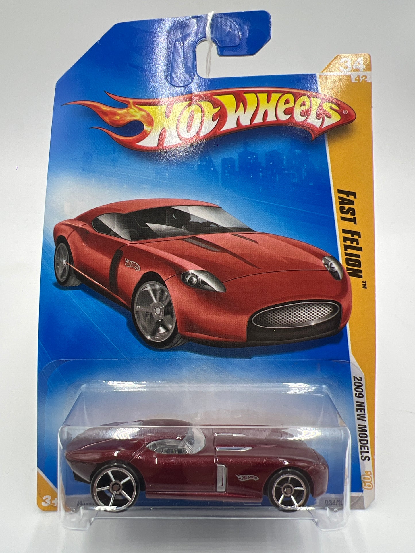 2009 Hot Wheels New Models #34 Fast Felion Maroon BB8