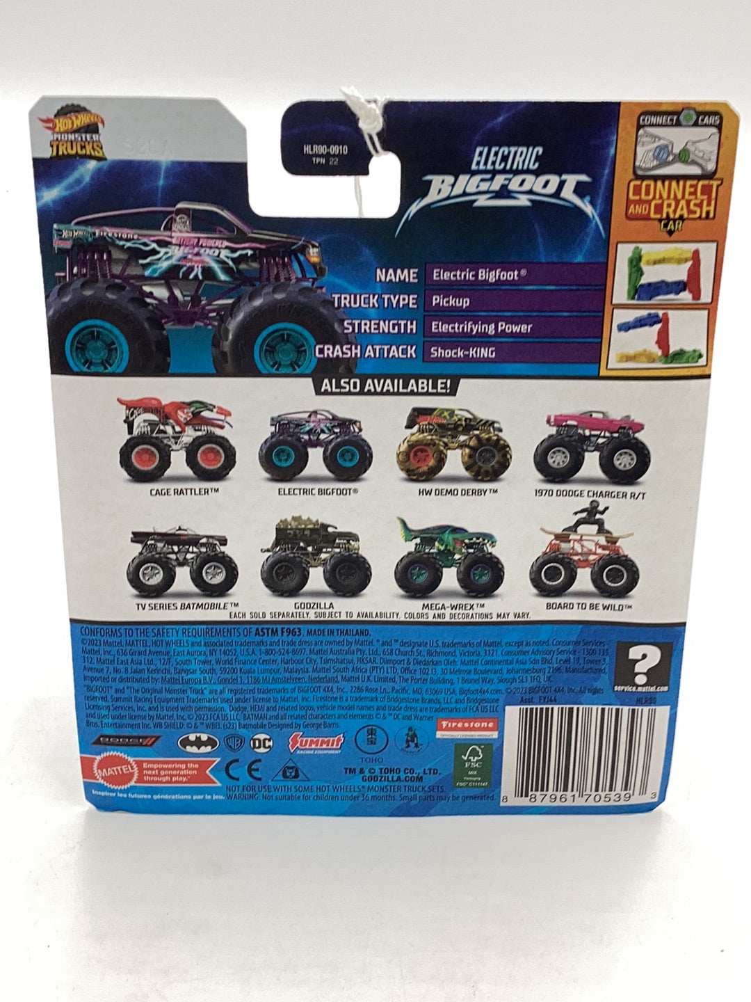 2023 Hot wheels monster Trucks Electric Bigfoot 133D