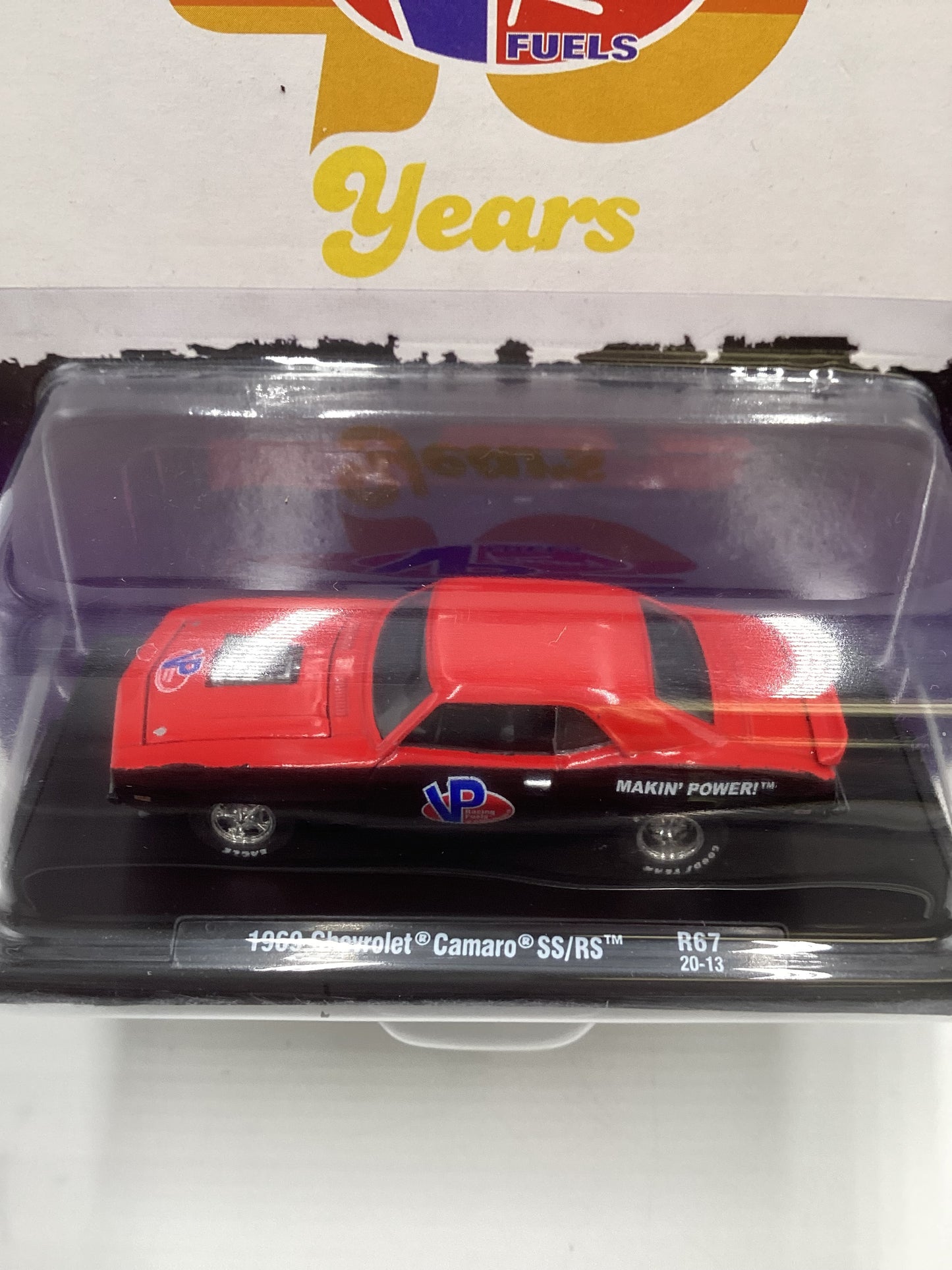 M2 Machines Drivers VP Racing 1969 Chevrolet Camaro SS/RS R67 Black/Red 189B