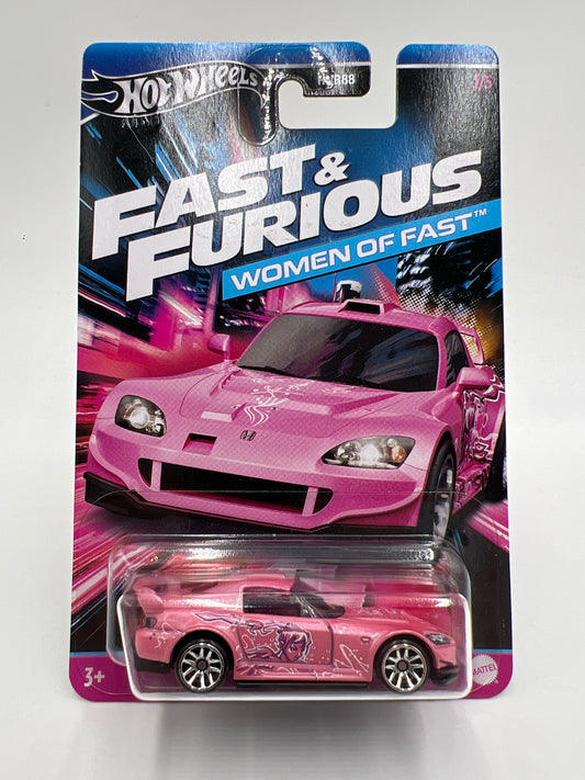 2024 Hot Wheels Fast and Furious Women of Fast #1 Suki Honda S2000 Pink W/Protector
