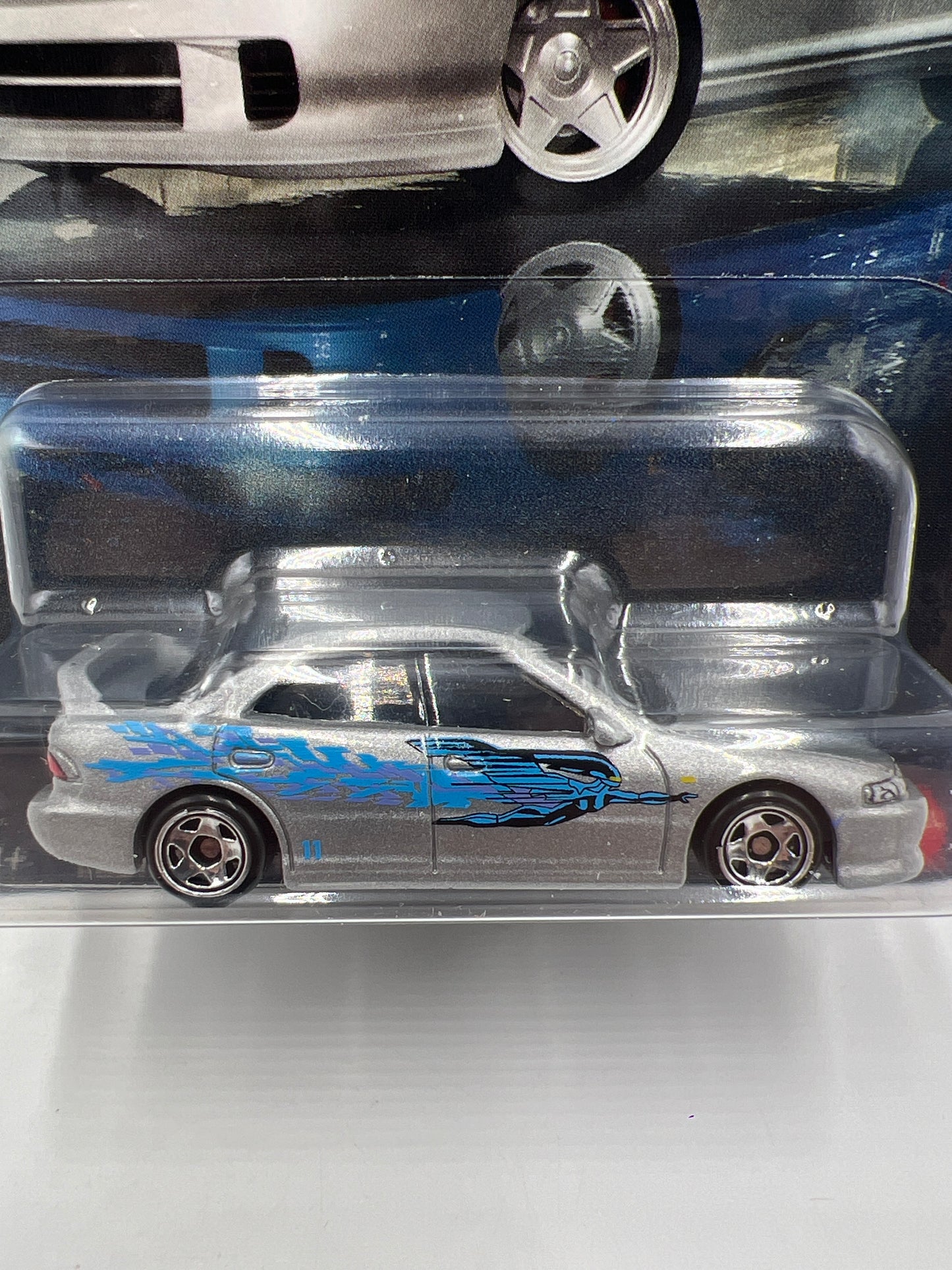 Hot Wheels Silver Series Fast & Furious Graphic Remix #5 Custom Acura Integra Sedan GSR Silver 71B