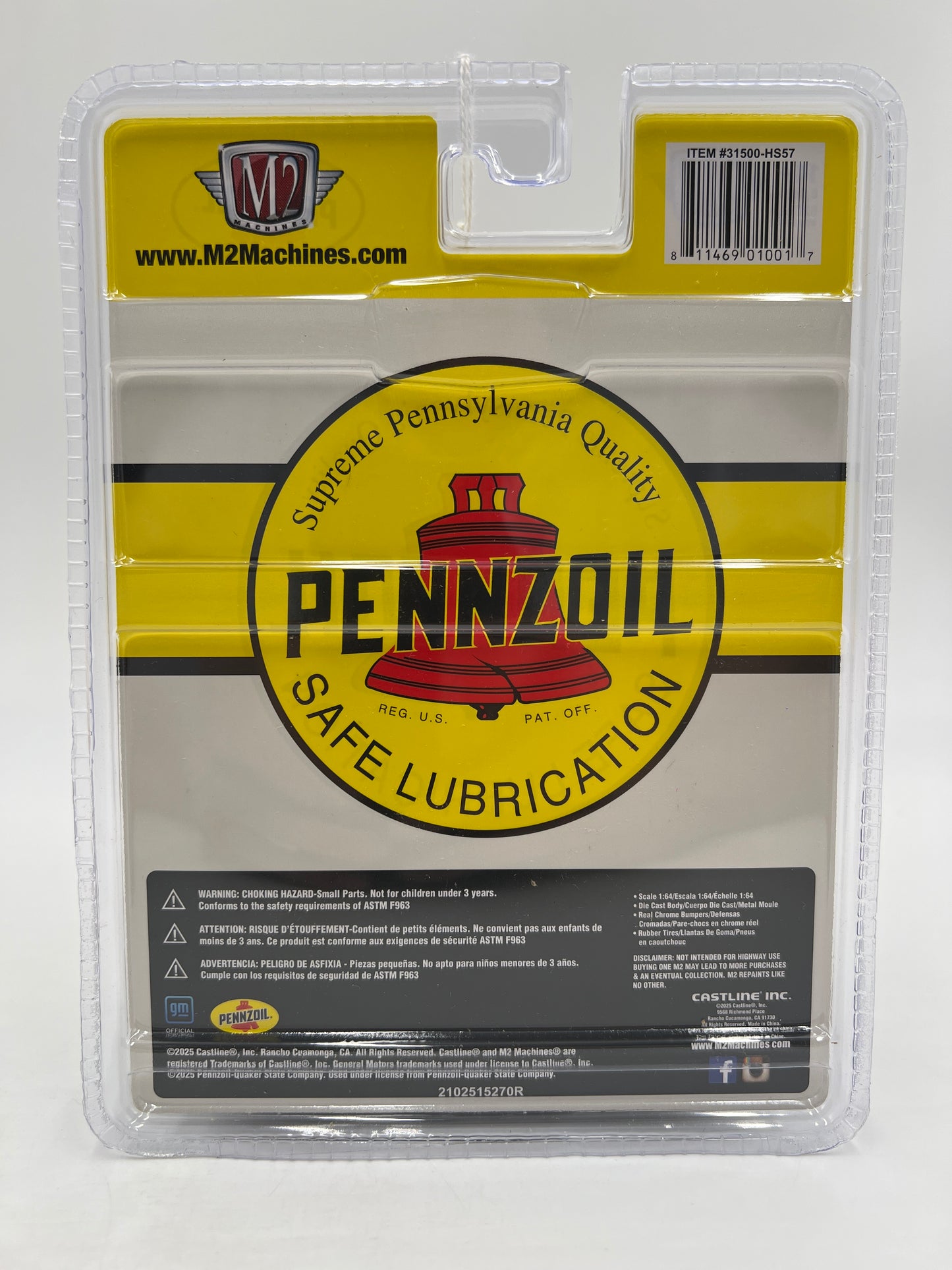 2025 M2 Machines Hobby Exclusive CHASE Pennzoil 1975 GMC Sierra Grande 15 Tow Truck HS57