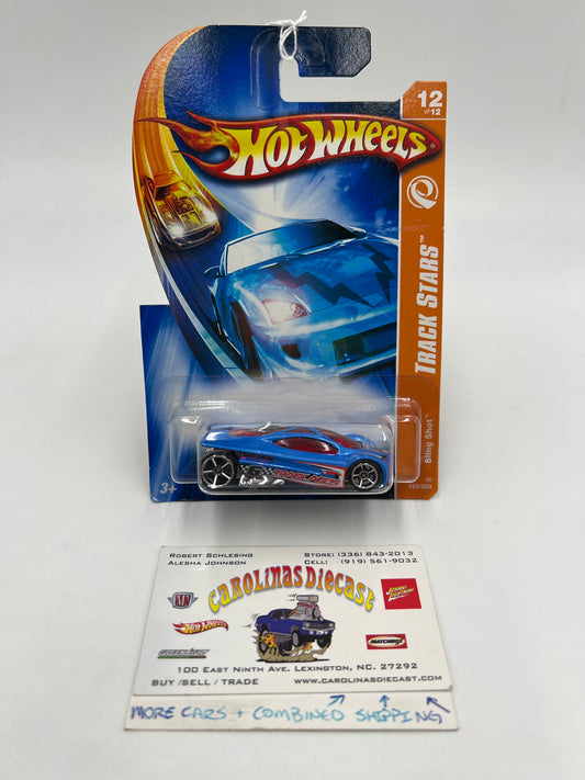 2006 Hot Wheels Track Stars #122 Sling Shot Blue 114B