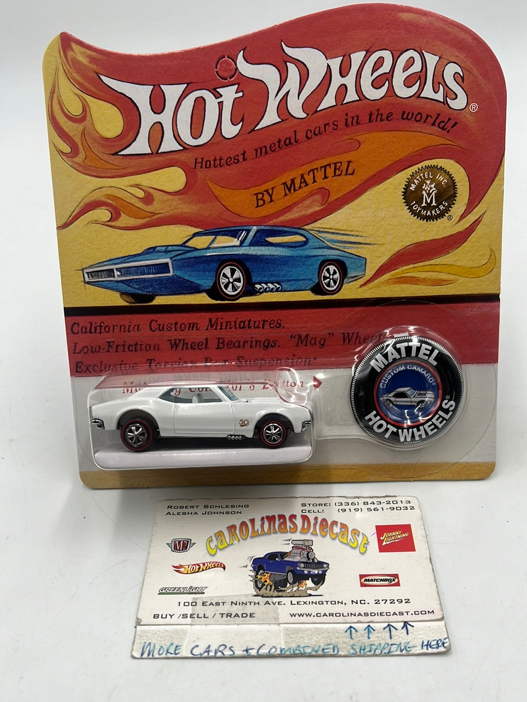 2019 Hot Wheels RLC Custom Camaro White EP 10392/12000