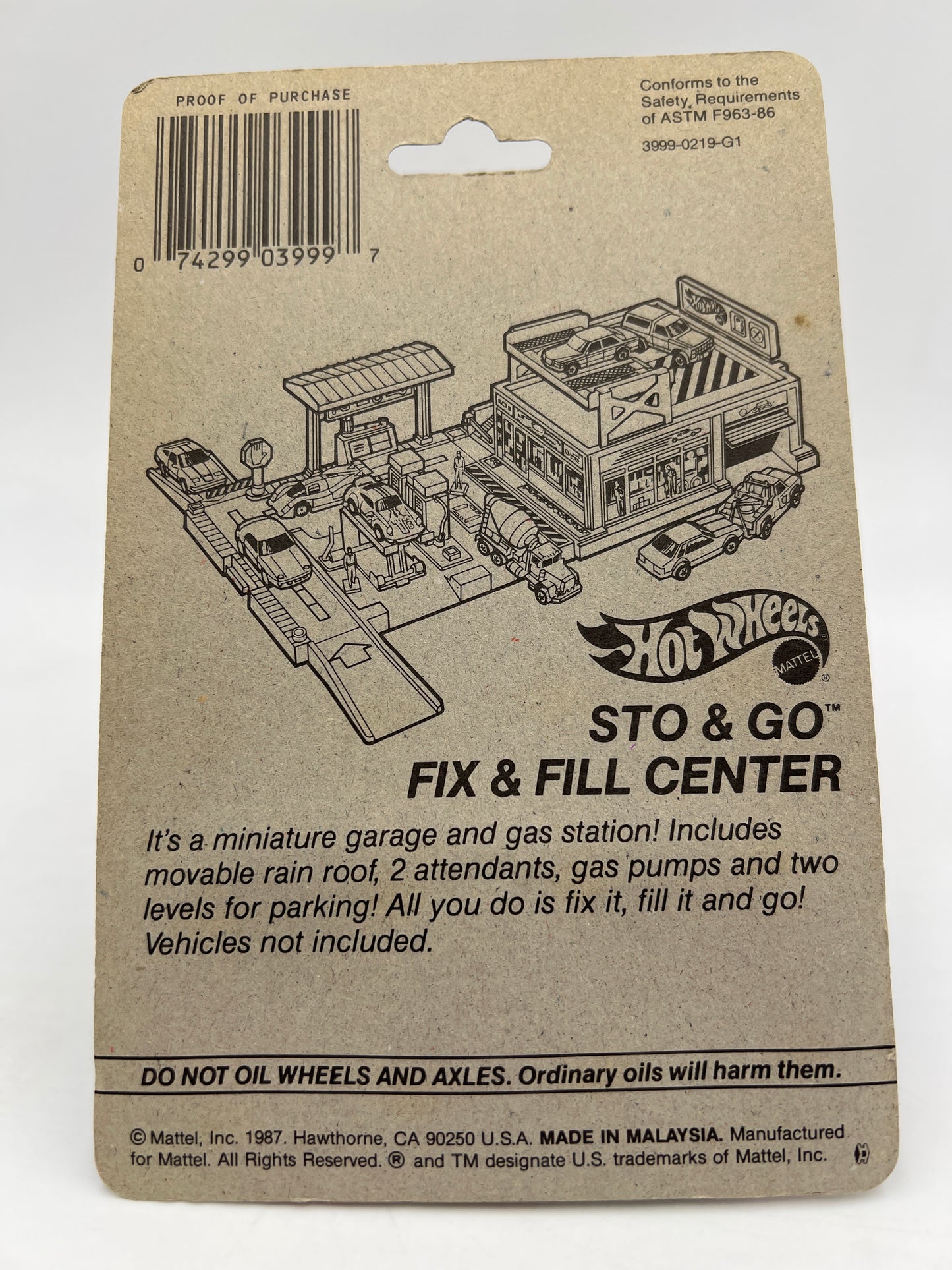 Hot Wheels Original 1987 #3999 Thunderstreak Blue/Yellow W/Protector