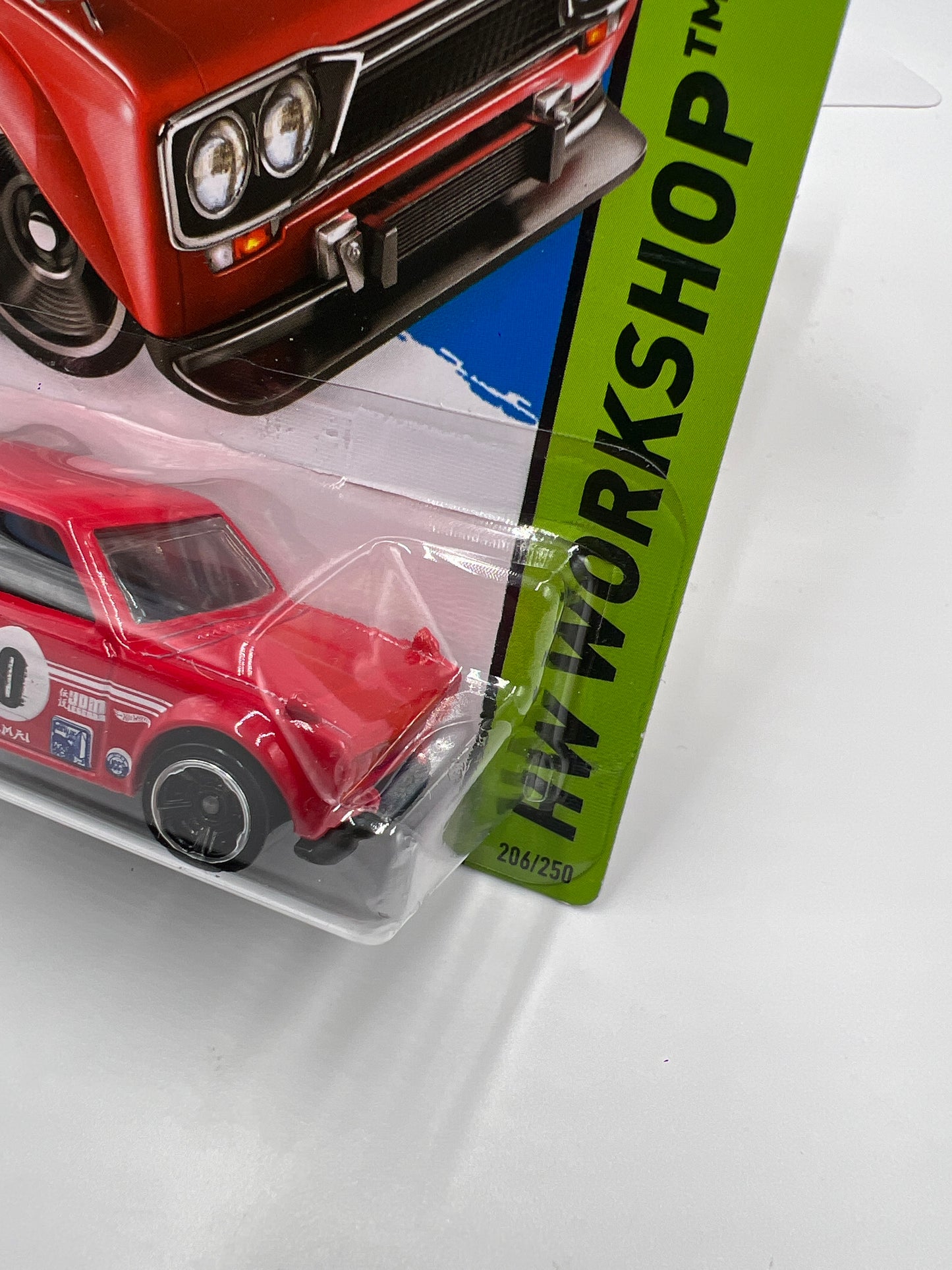 2014 Hot Wheels Workshop #206 71 Datsun Bluebird 510 Wagon Red (Mesh Grille) 88D