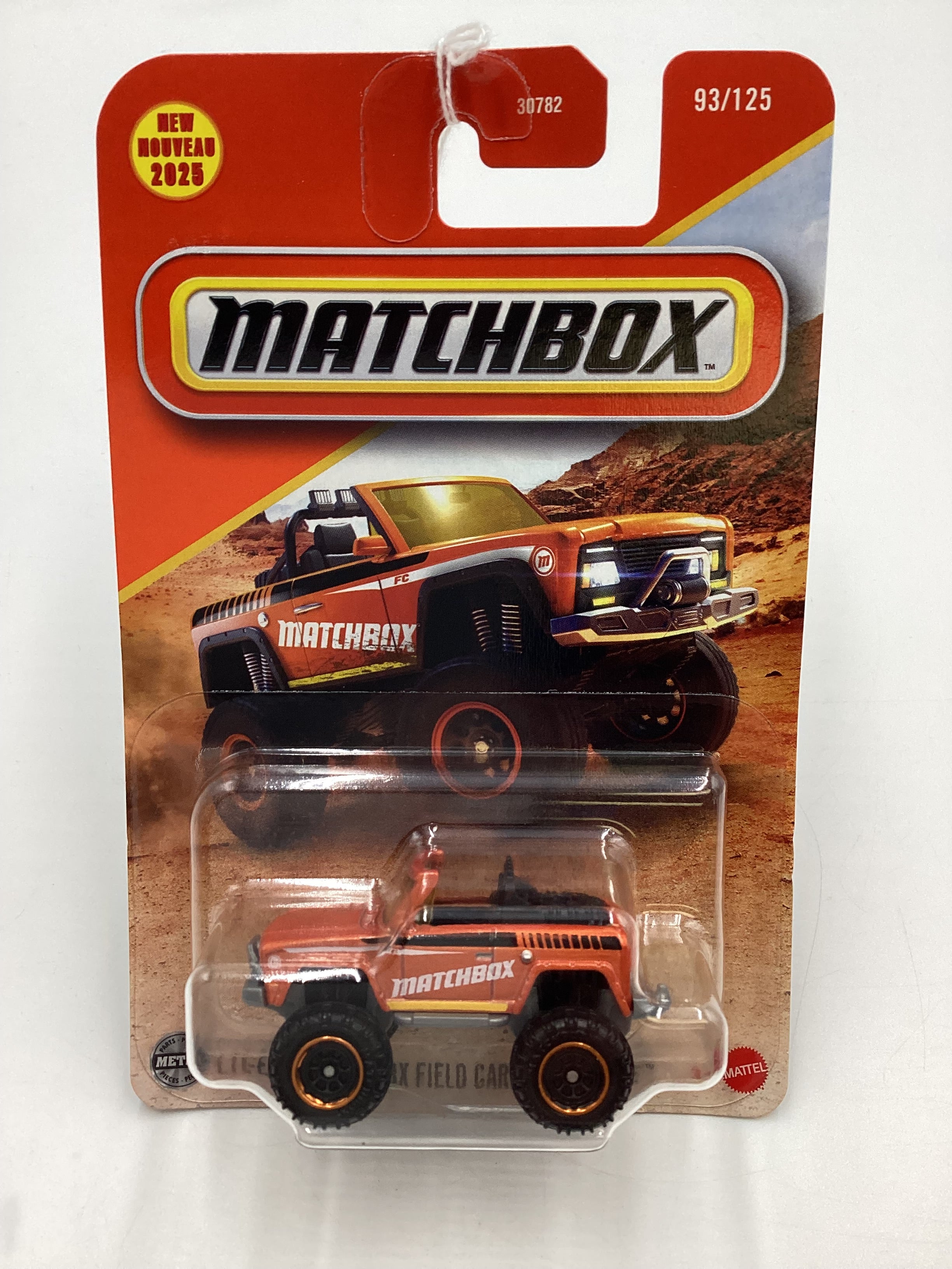 2025 Matchbox #93 MBX Field Car Convertible Orange 213H