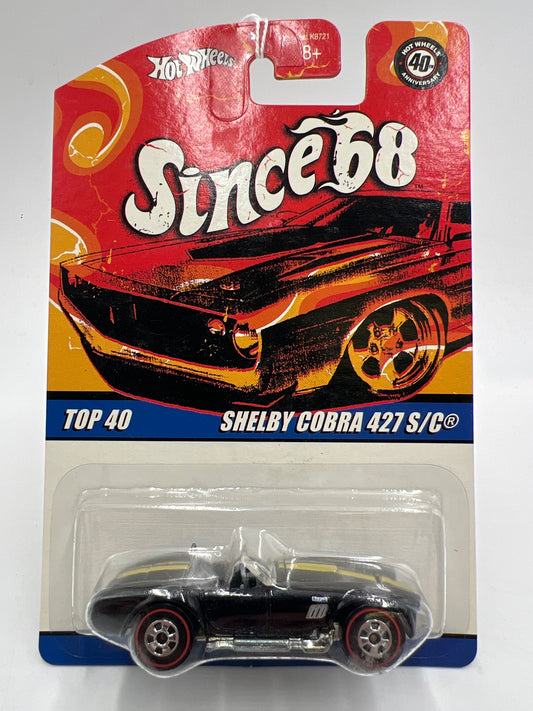 Hot Wheels Since 68 Top 40 #30 Shelby Cobra 427 S/C Black
