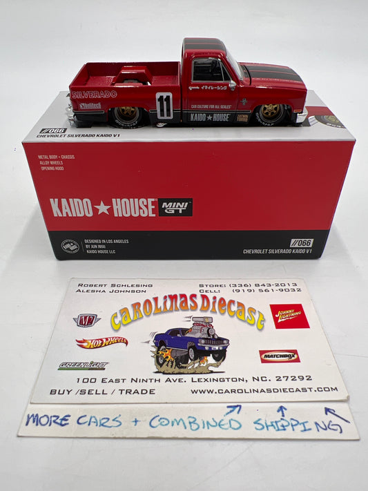 Mini GT x Kaido House #66 Chevrolet Silverado Kaido V1 Red