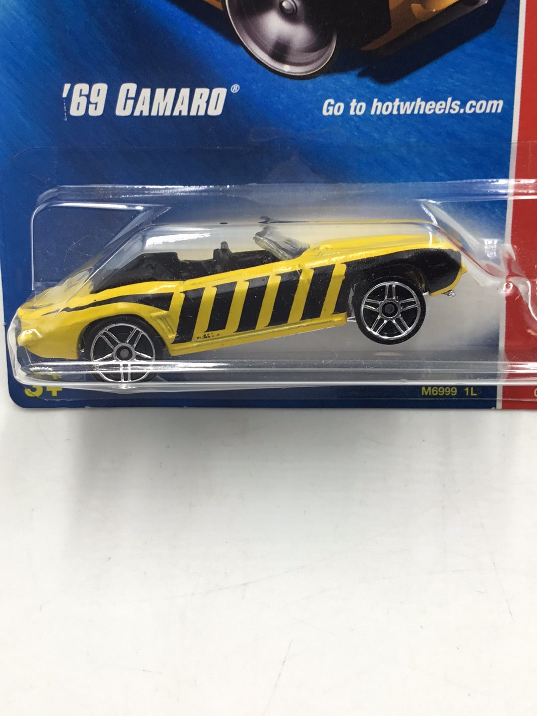 2008 Hot wheels #97 69 Camaro (Bad Card) DD9