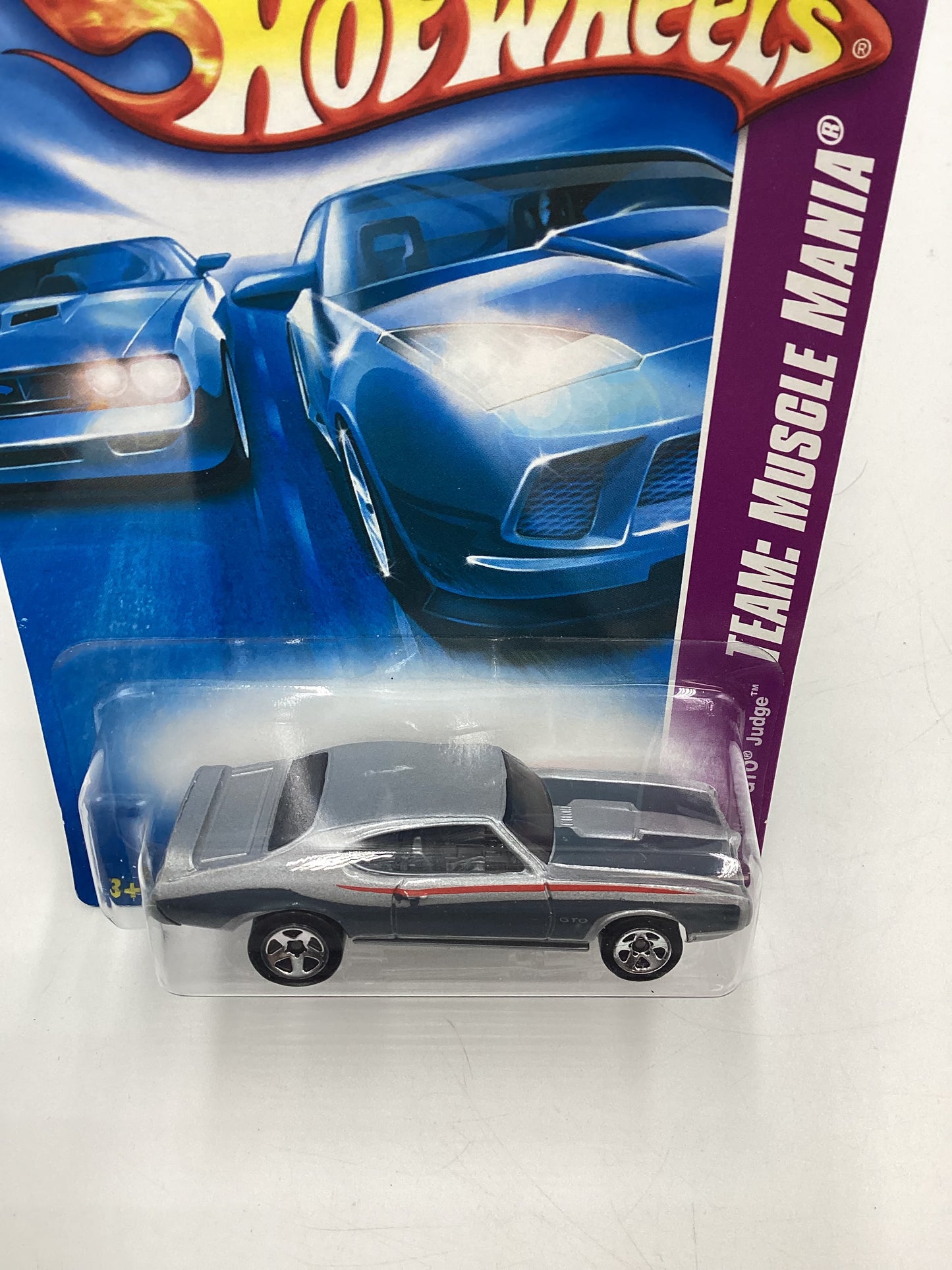 2008 Hot Wheels HW Team: Muscle Mania #133 Pontiac GTO Judge Silver 44C