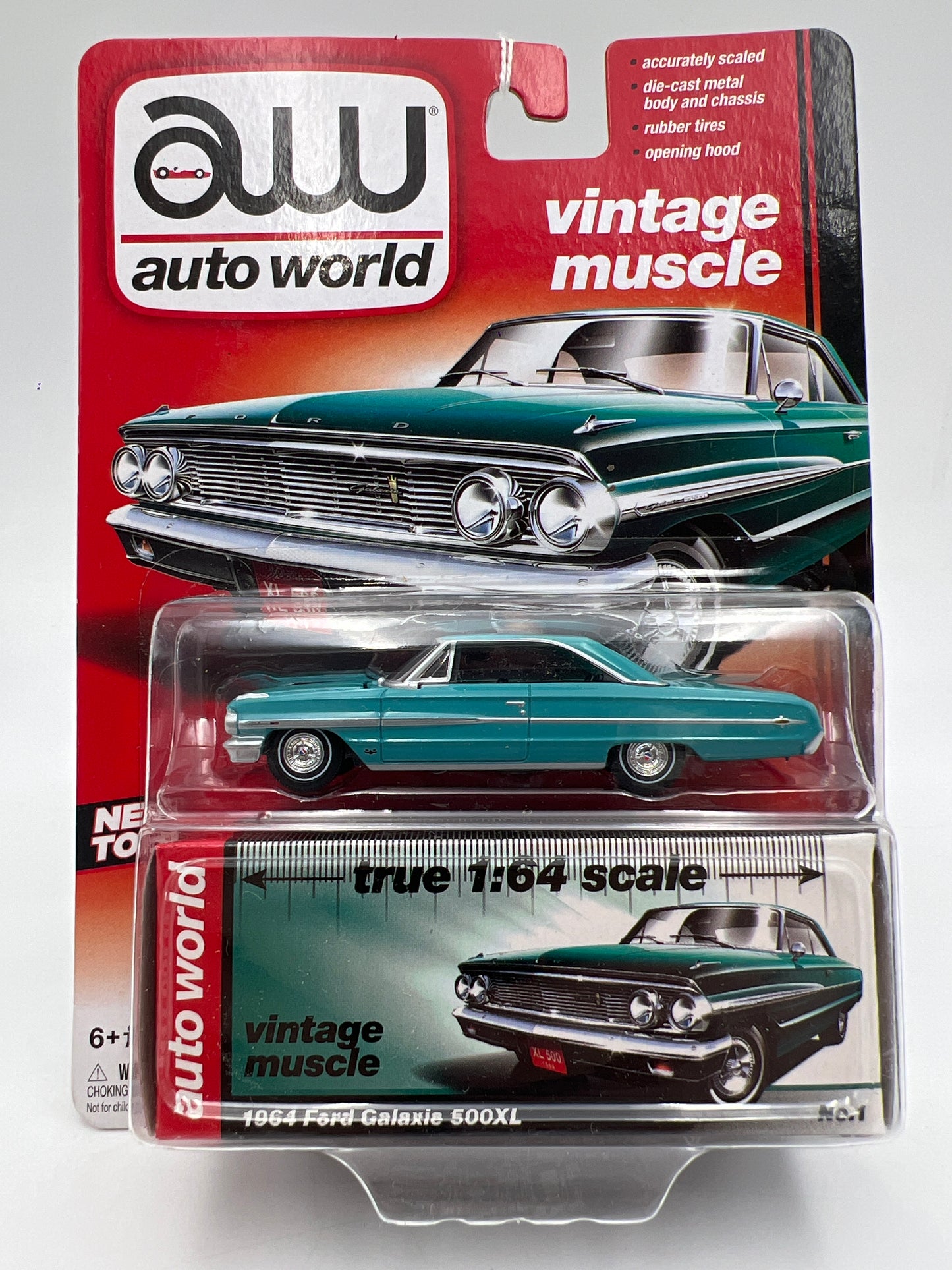Auto World Vintage Muscle #1 1964 Ford Galaxie 500XL Light Blue
