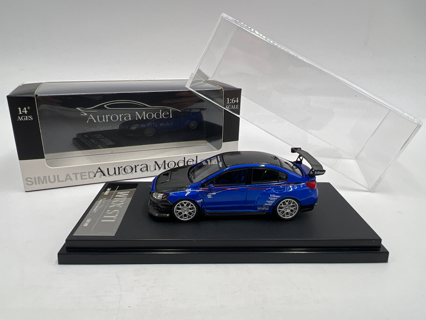 Aurora Model 1/64 #139/499 Subaru WRX STI Blue