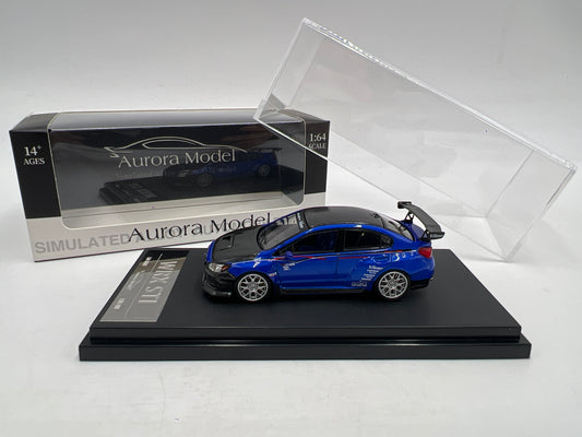 Aurora Model 1/64 #139/499 Subaru WRX STI Blue